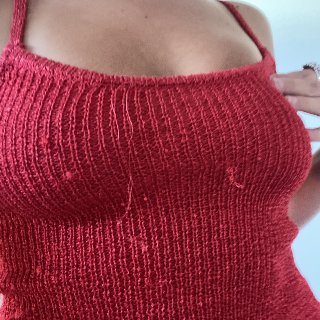 glassons sparkly red top does have minor... Depop