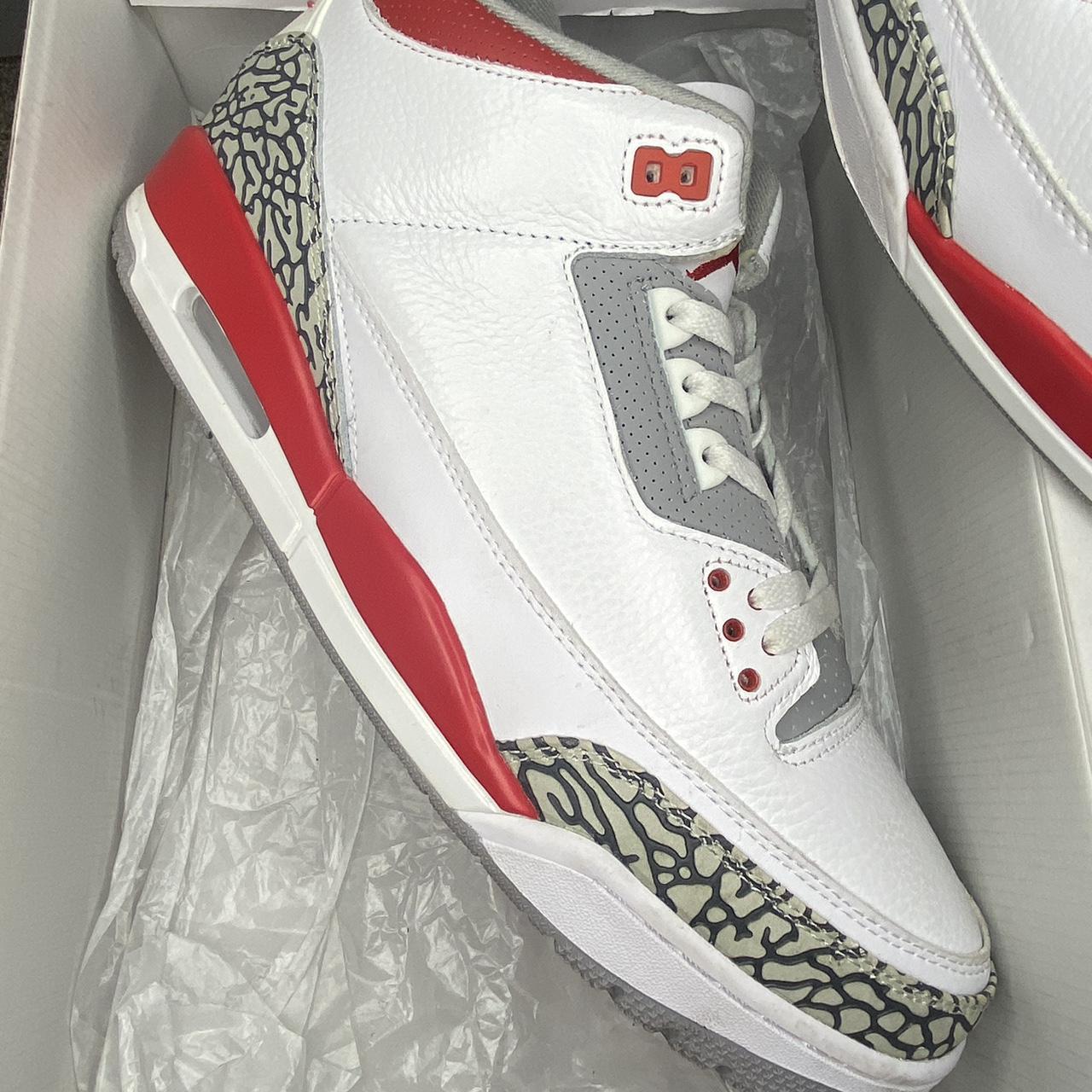 Air Jordan 3 Red Cement ASKING PRICE 174.99 Size Depop