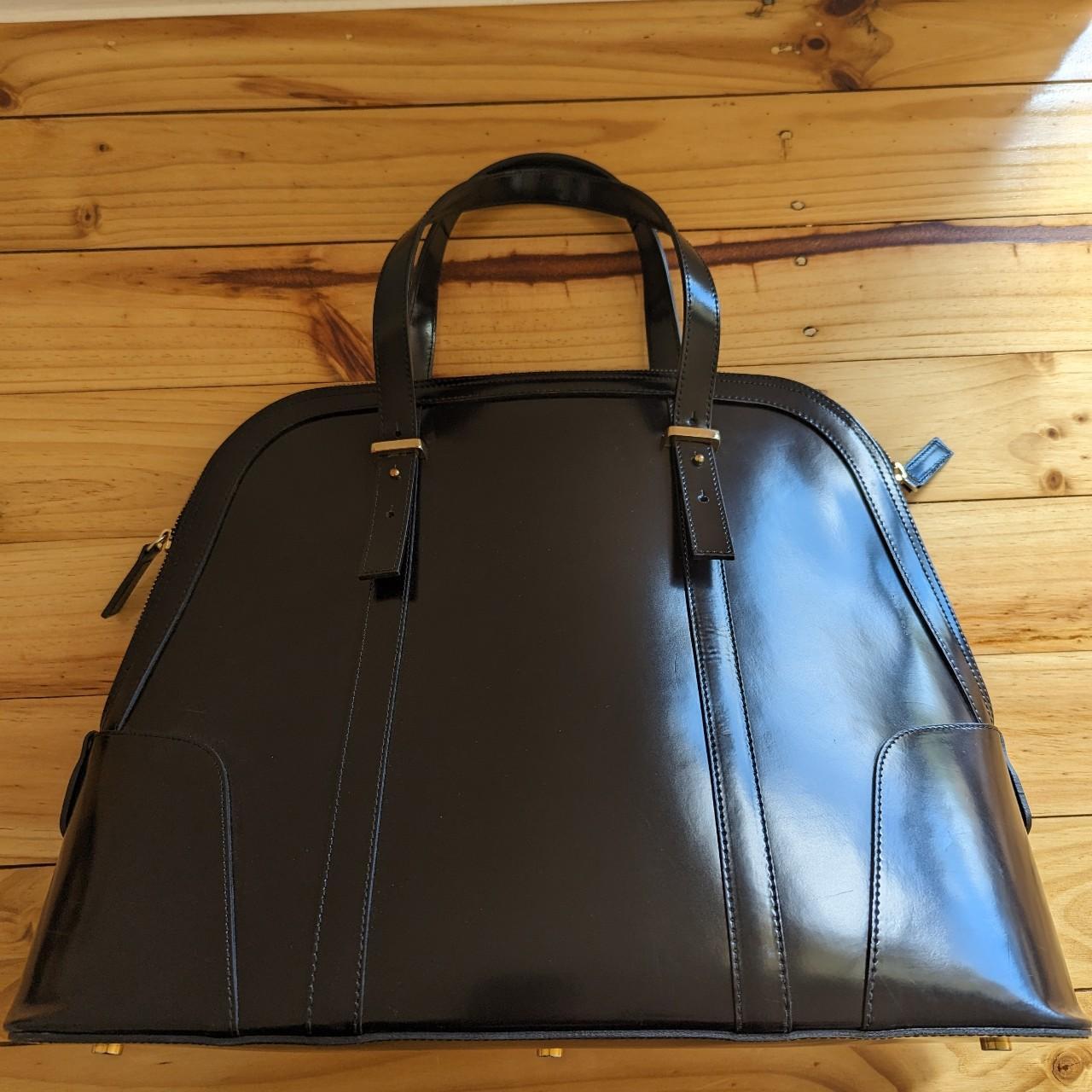 Florsheim women's patent leather bag. 32cm high,... - Depop