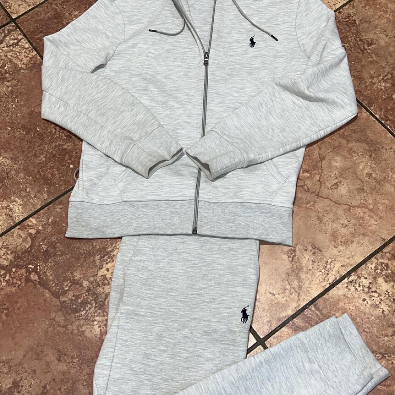 Grey polo sweatsuit hotsell