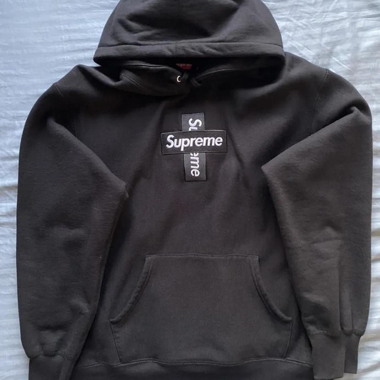 Supreme Cross Box Logo Hooded Sweatshirt (Receipt... - Depop