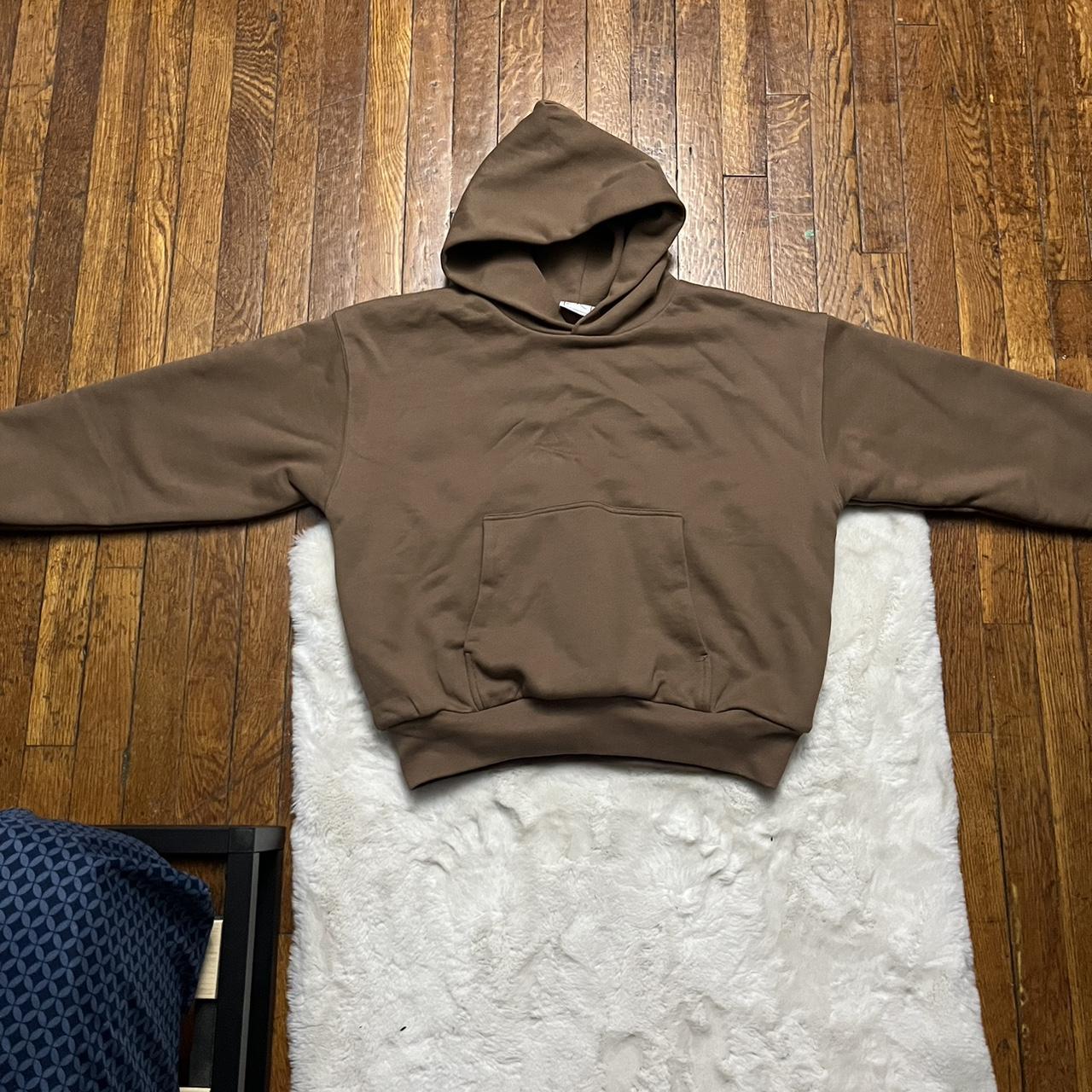 Zicmade brown cropped hoodie size mens medium Worn once - Depop