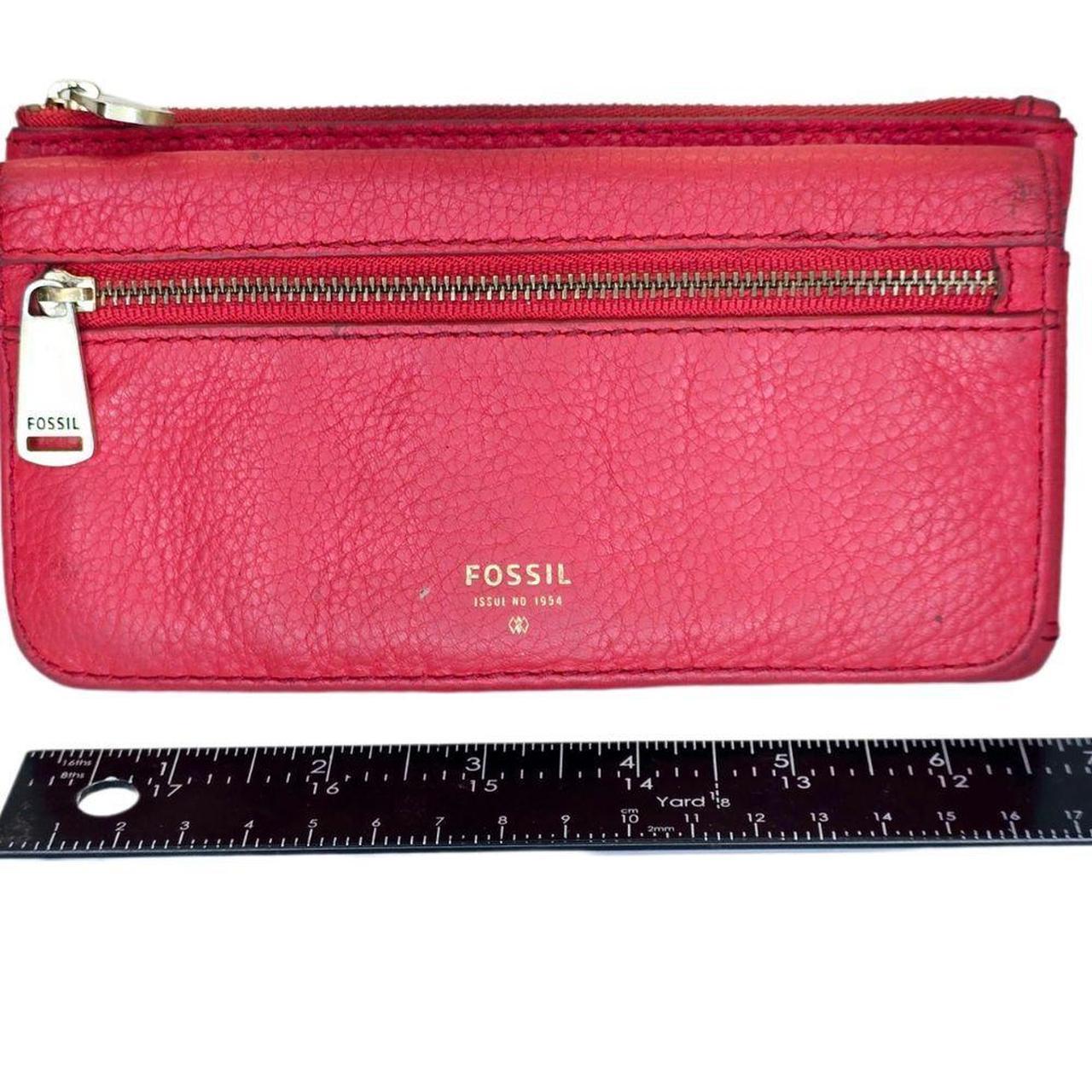 Fossil Women's Wallets - Red – Fossil Red Pebbled… - image 1