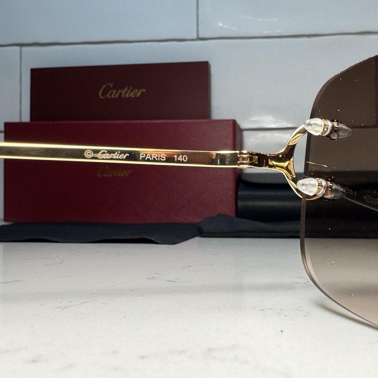 Wires Big C Sunglasses Gold Frame Size 54 Henny... - Depop