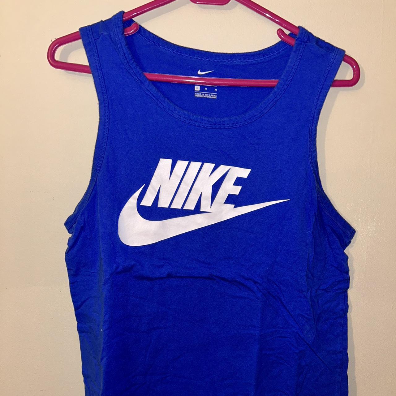 mens blue nike top