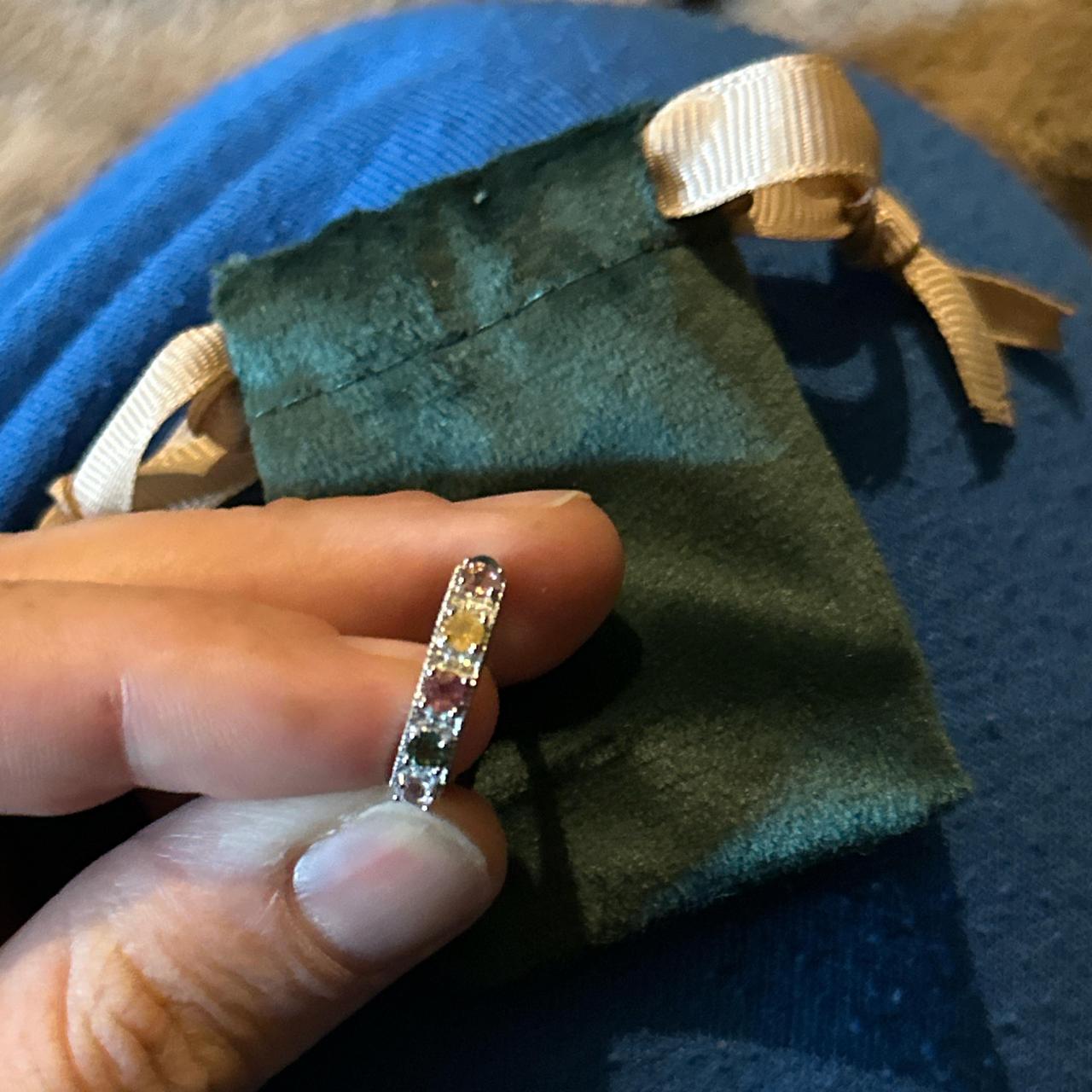 Custom Women's Ring - Silver/Multi – Multicoloure… - image 3