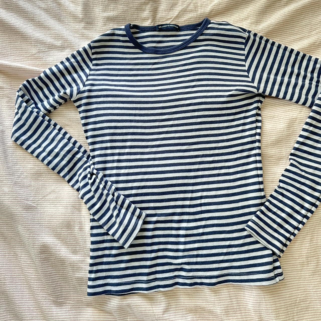 Brandy Melville Women's T-shirt Blue/Multi One size – Brandy