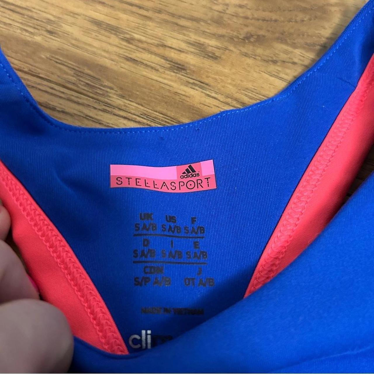 Gorgeous Adidas x Stella sport sports bra in blue - Depop