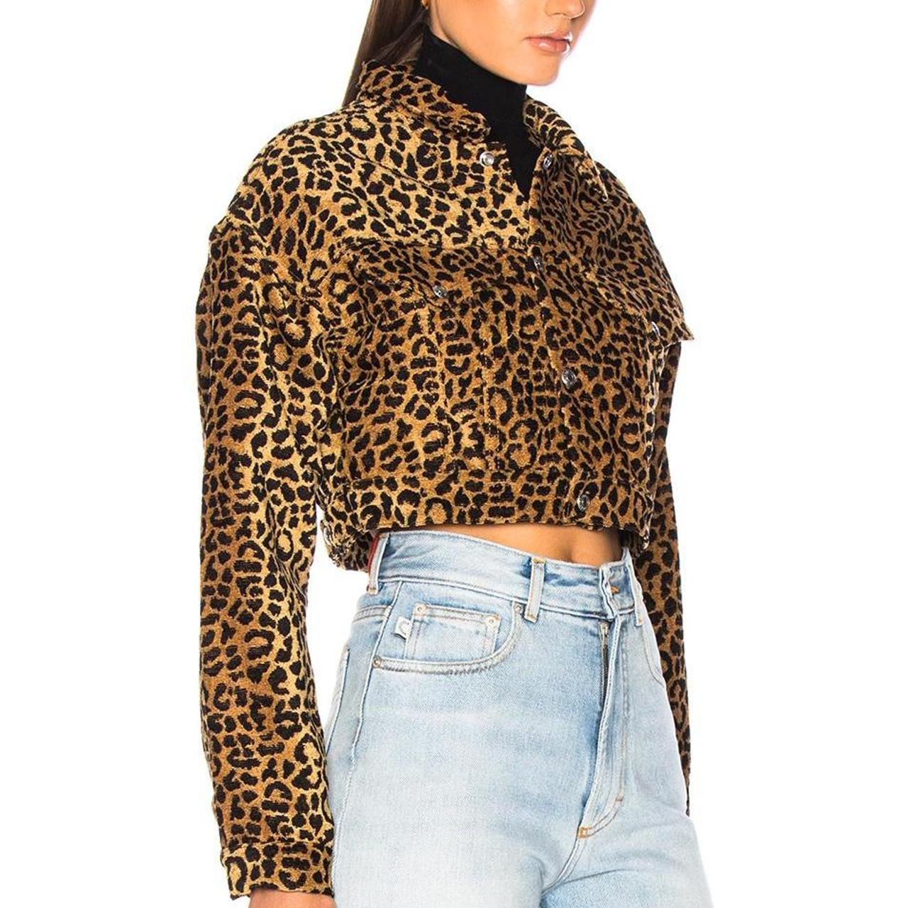 cropped cheetah jacket