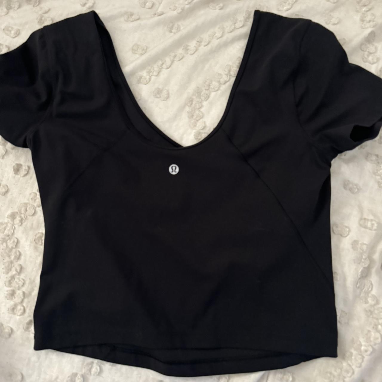 lululemon cropped align tee Depop