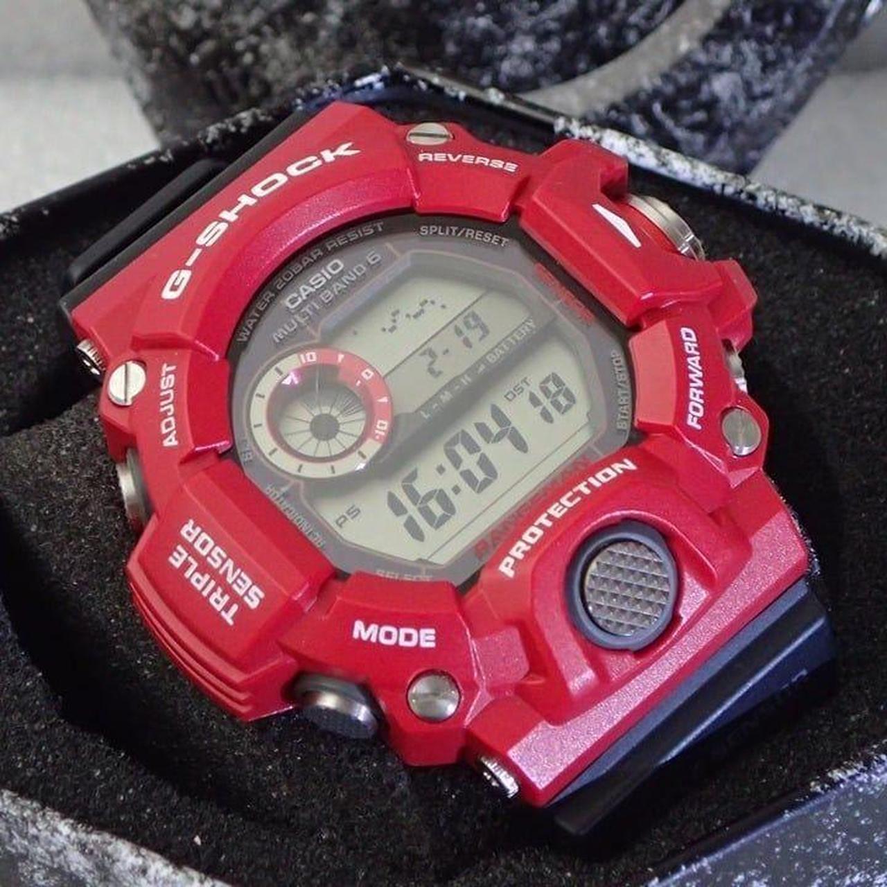 G-Shock Men's Watch Red – Casio G-Shock Rangeman GW9400 compass