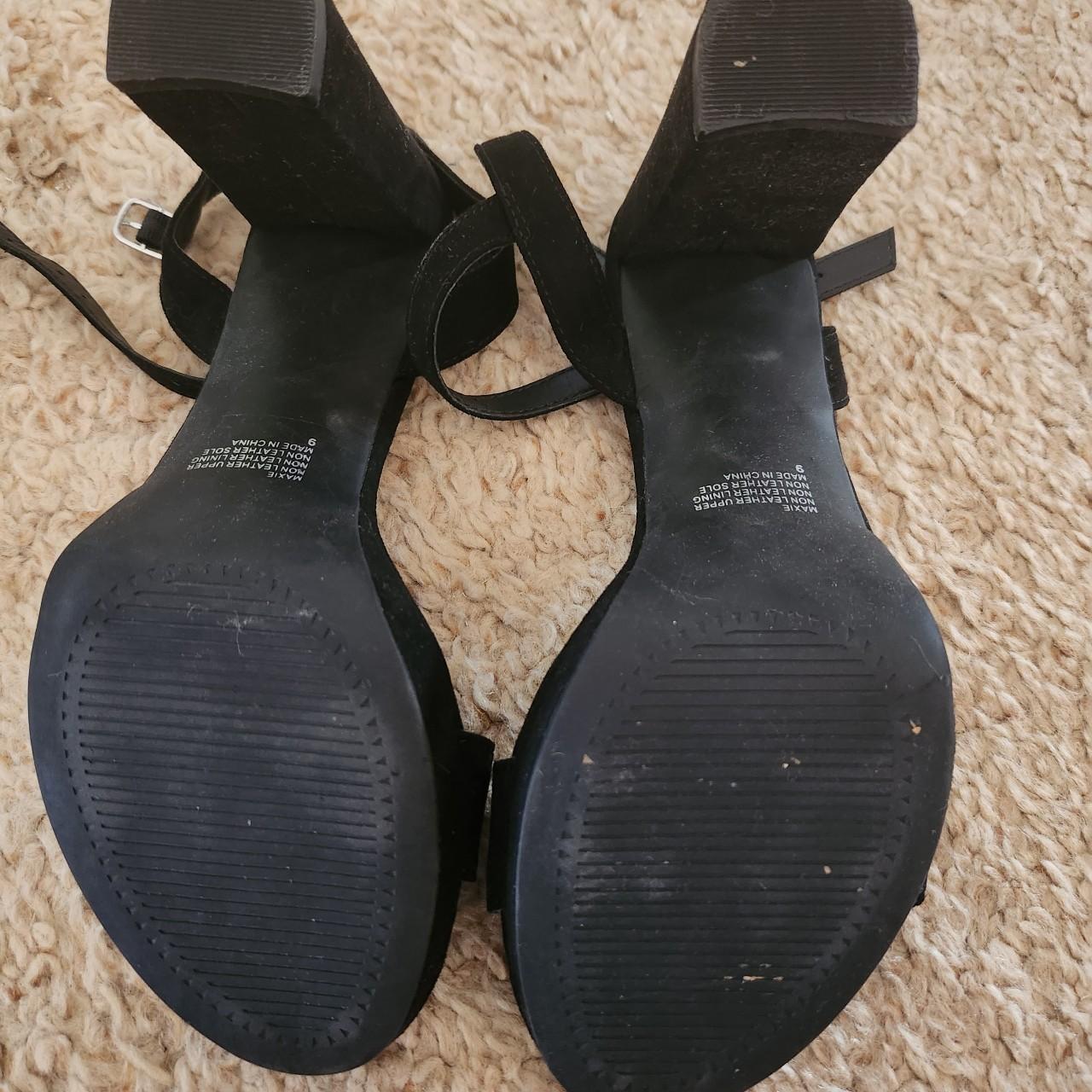Betts black platform heels. Black suede. Never worn.... - Depop