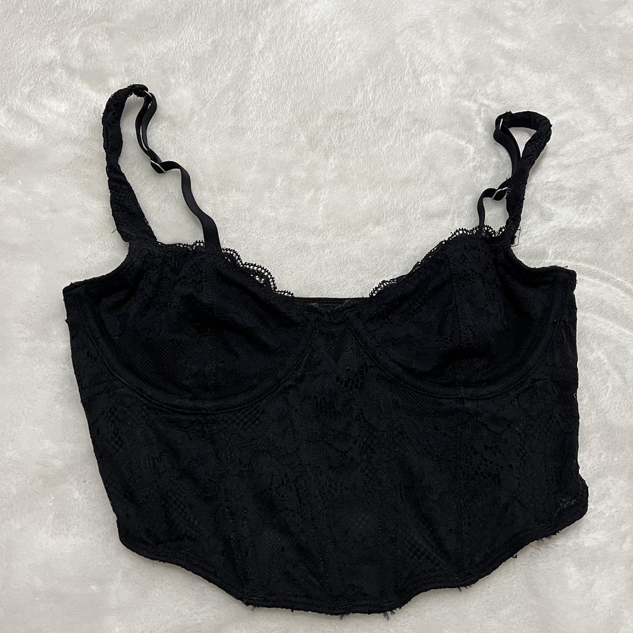 HOLLISTER black corset SIZE: XS Tag is ripped^ - Depop