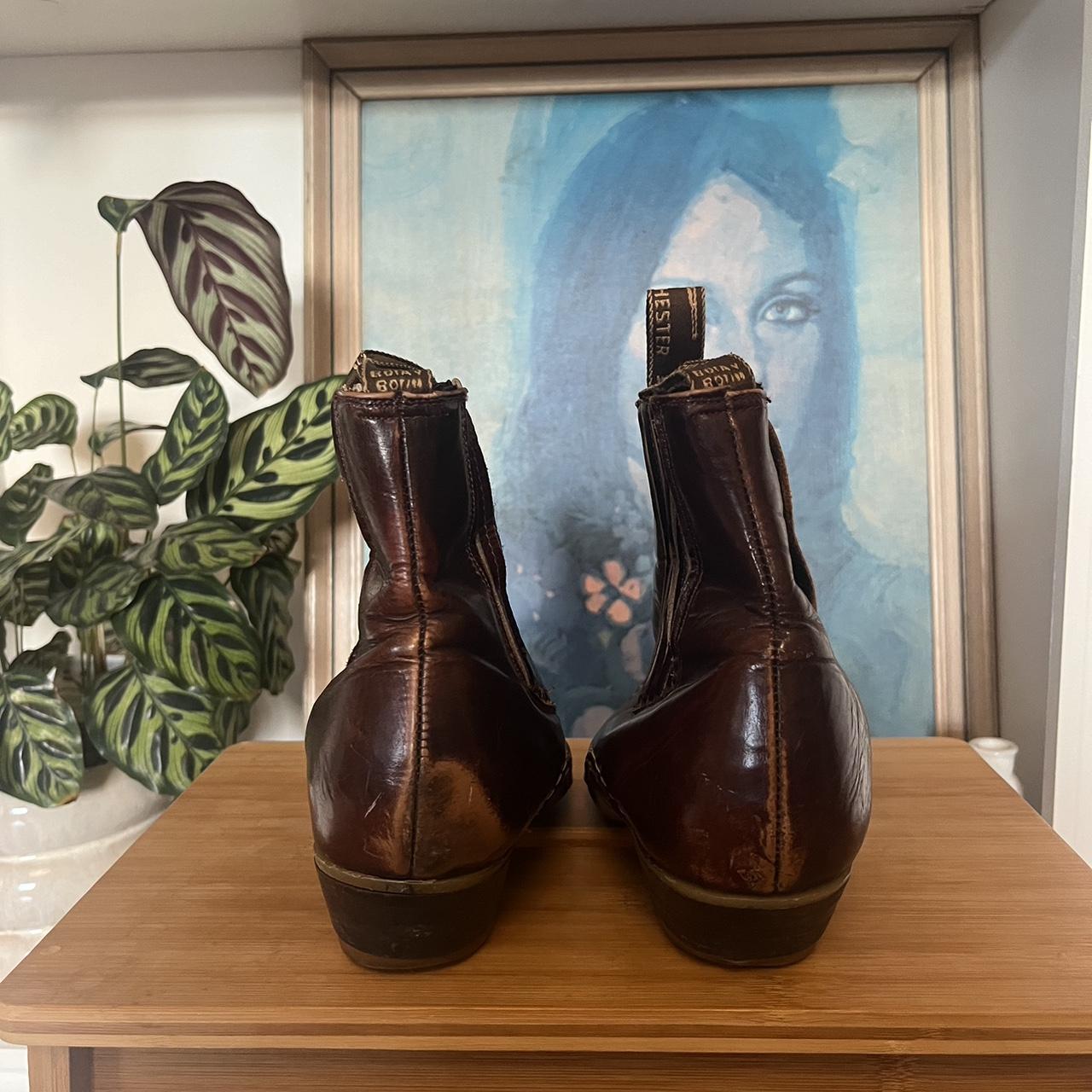 Vintage Mexican boots. Brown leather cowboy boots.... Depop