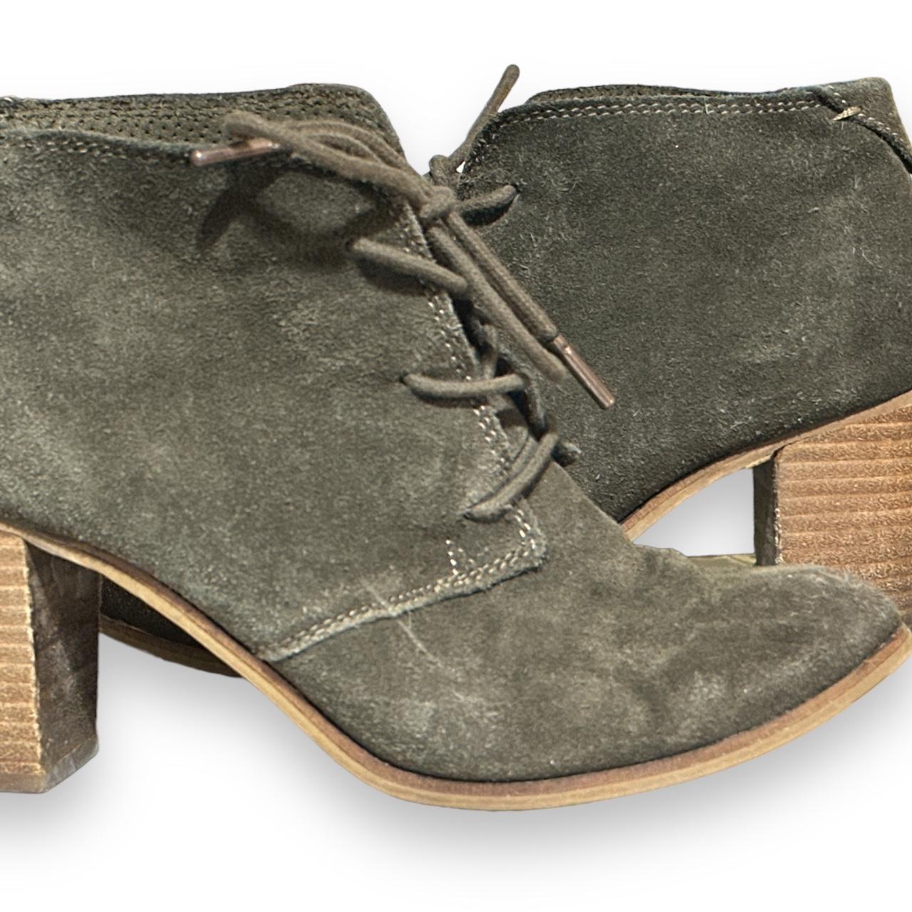 Toms olive green outlet booties