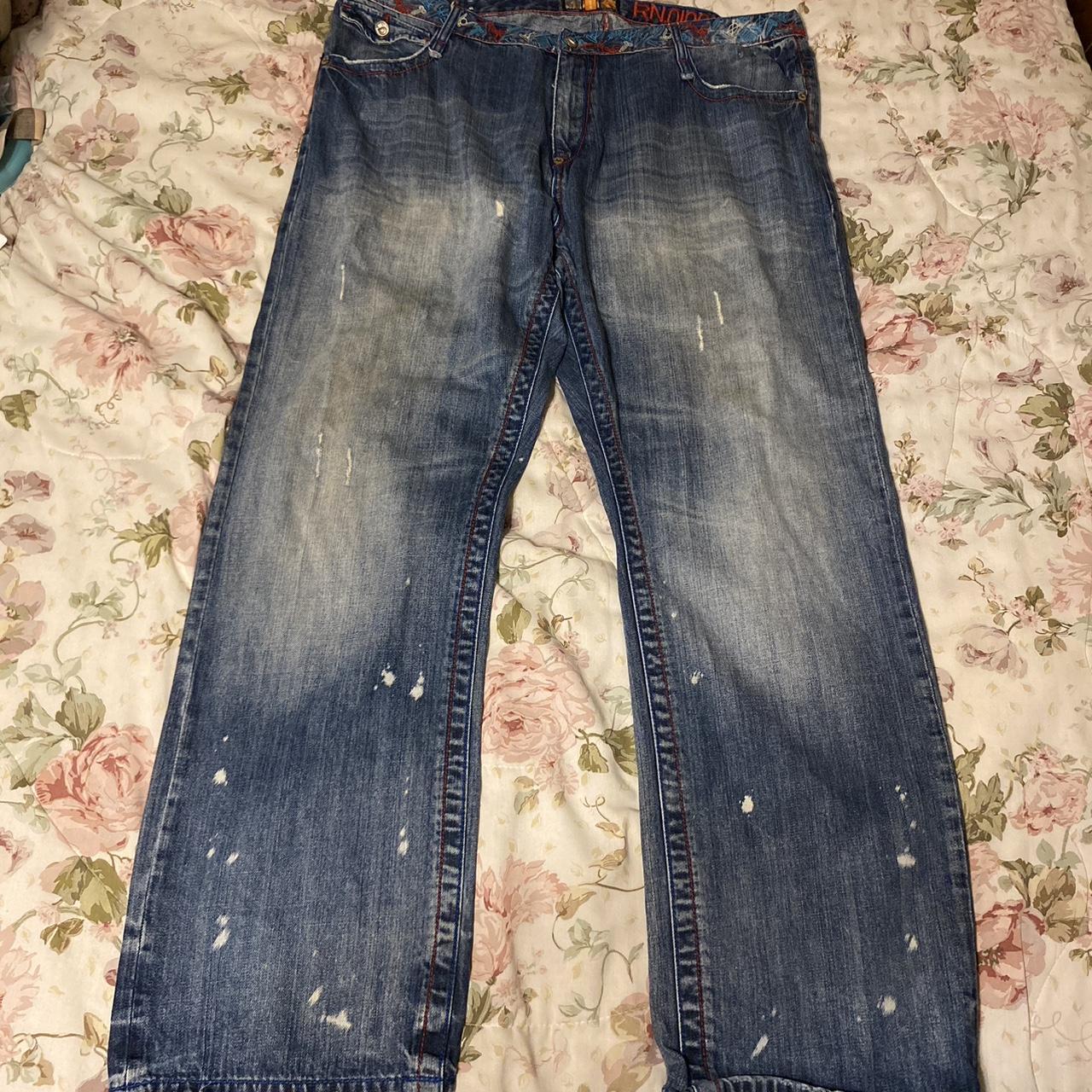 Akademiks Jeans Rare Insane Design Size 44 Price... - Depop