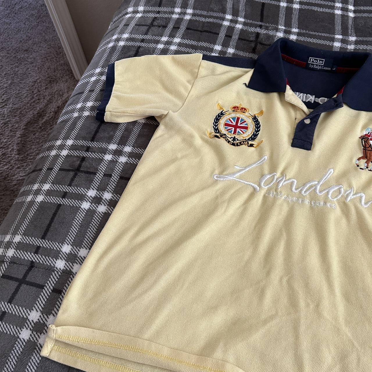 Polo Men's Polo shirt - Yellow/Cream - L – Vintag… - image 5