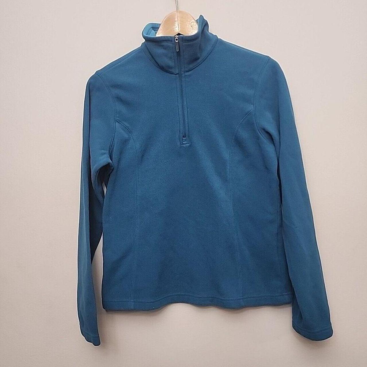 Lands end womens quarter zip fleece sale