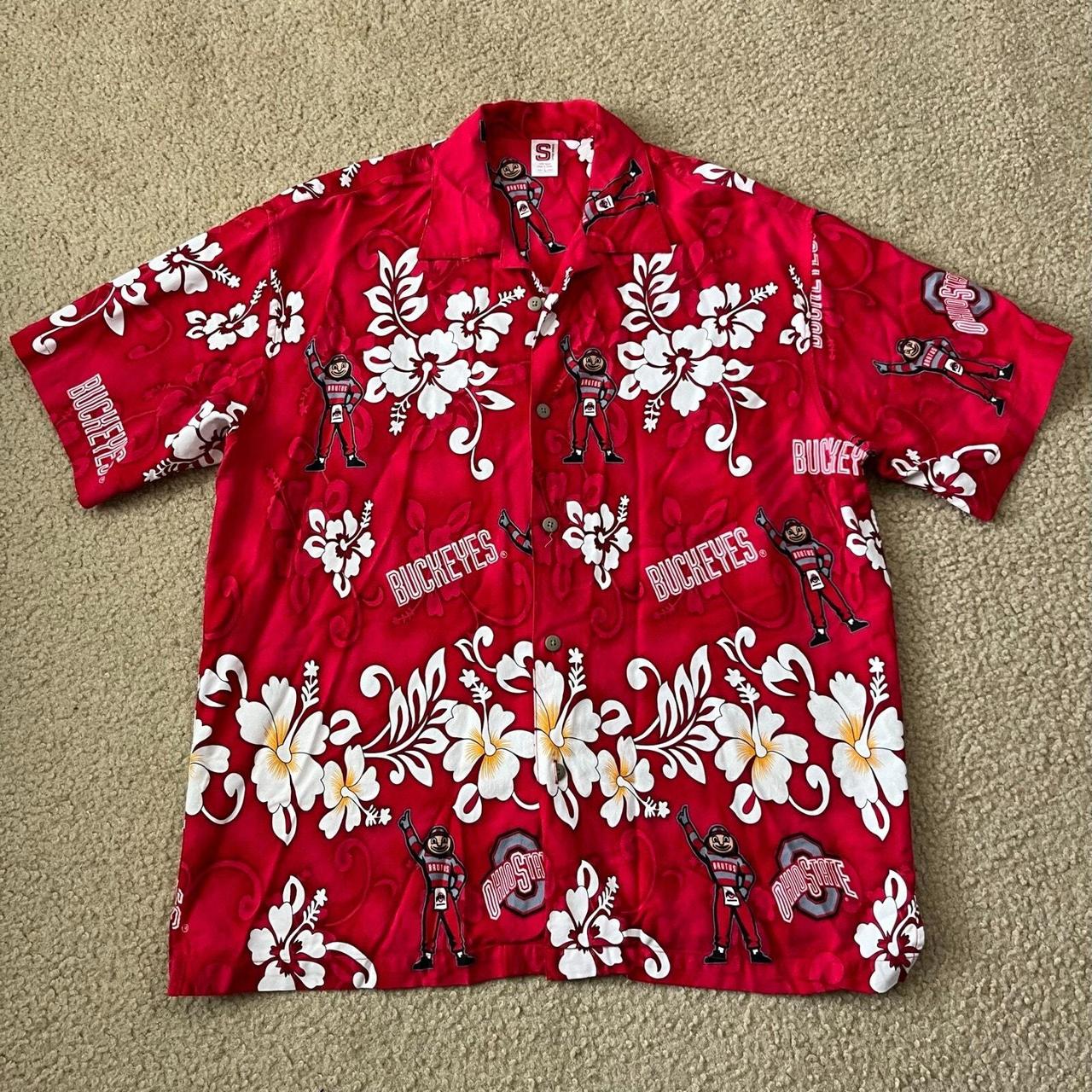 Vintage Men's Shirt - Red - L – Ohio State Buckey… - image 1