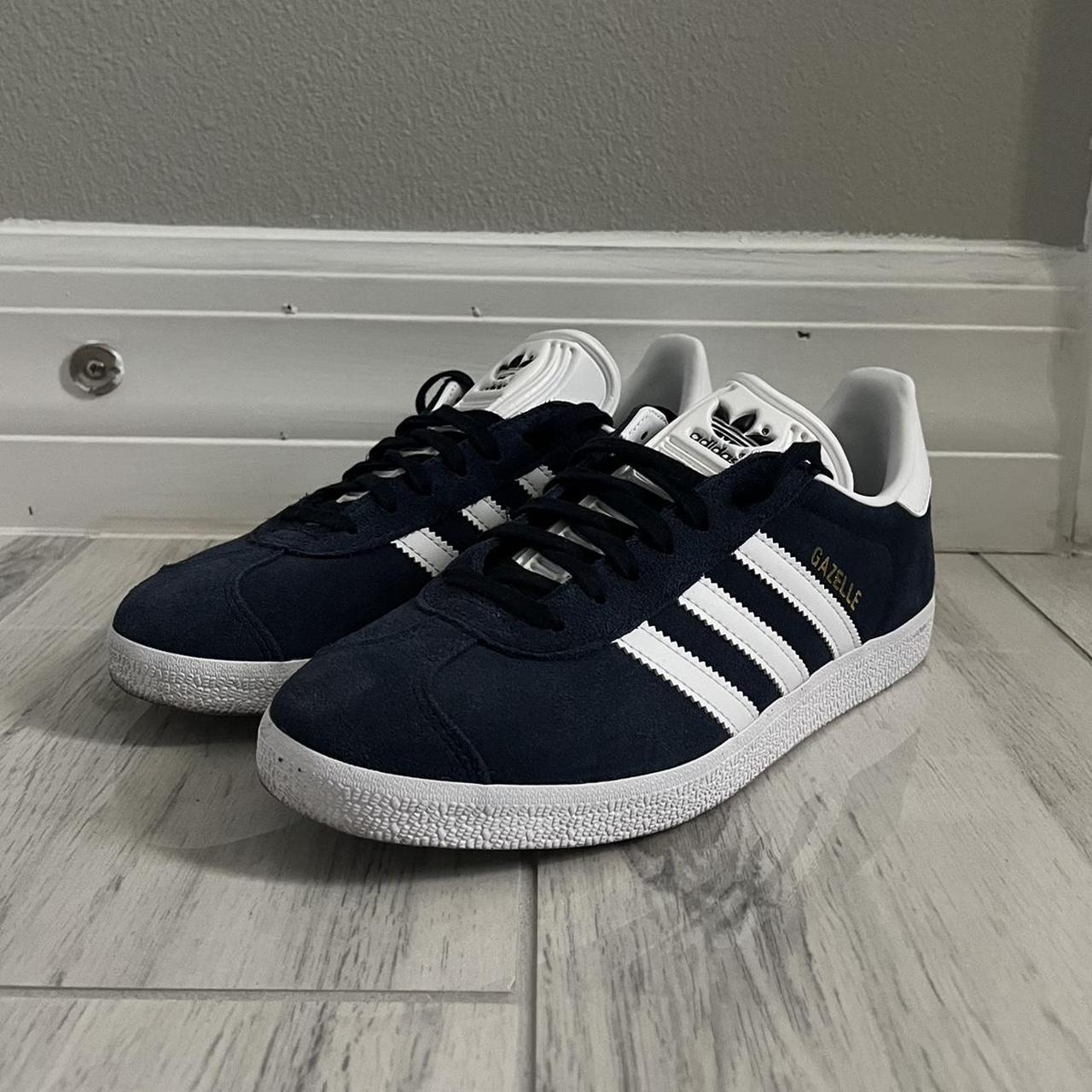 Adidas Gazelle Dark Blue. (no box) Size 6 in men’s... - Depop