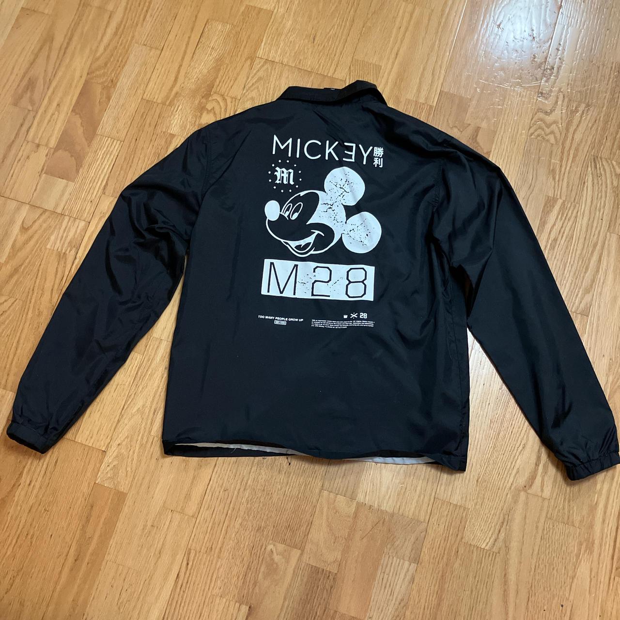 Disney Men's Jacket Black M – Mickey Mouse M28 Neff windbreaker - Main Image