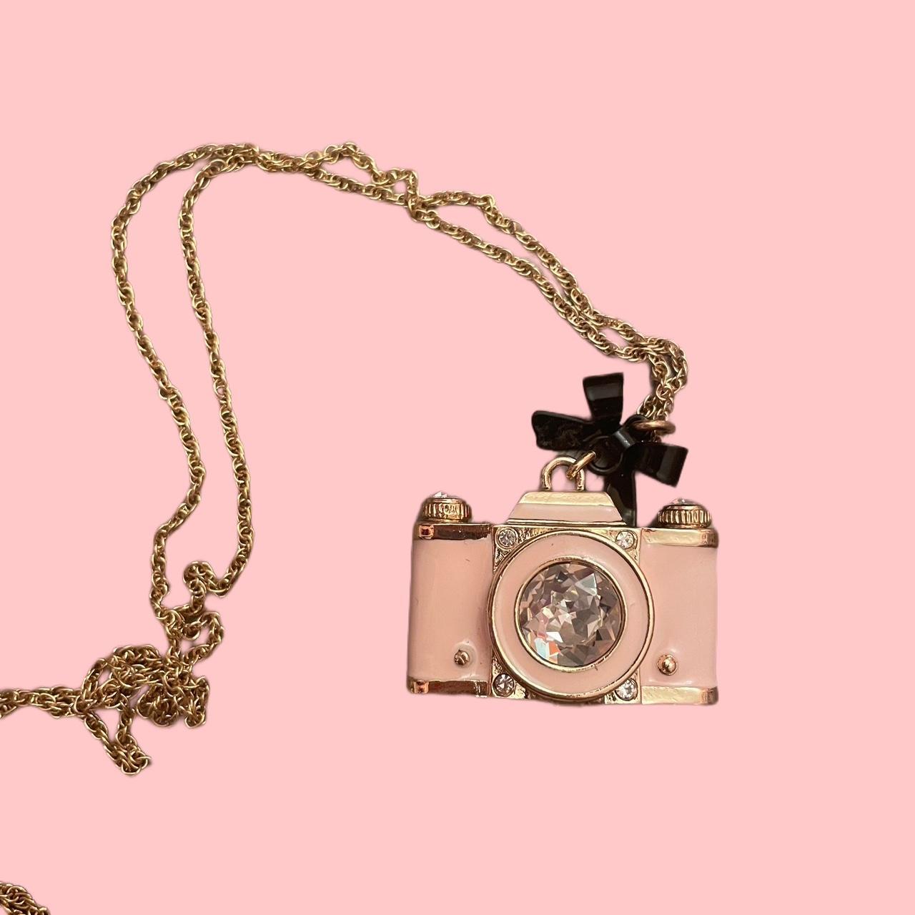 Betsey Johnson Camera outlets Necklace Necklace