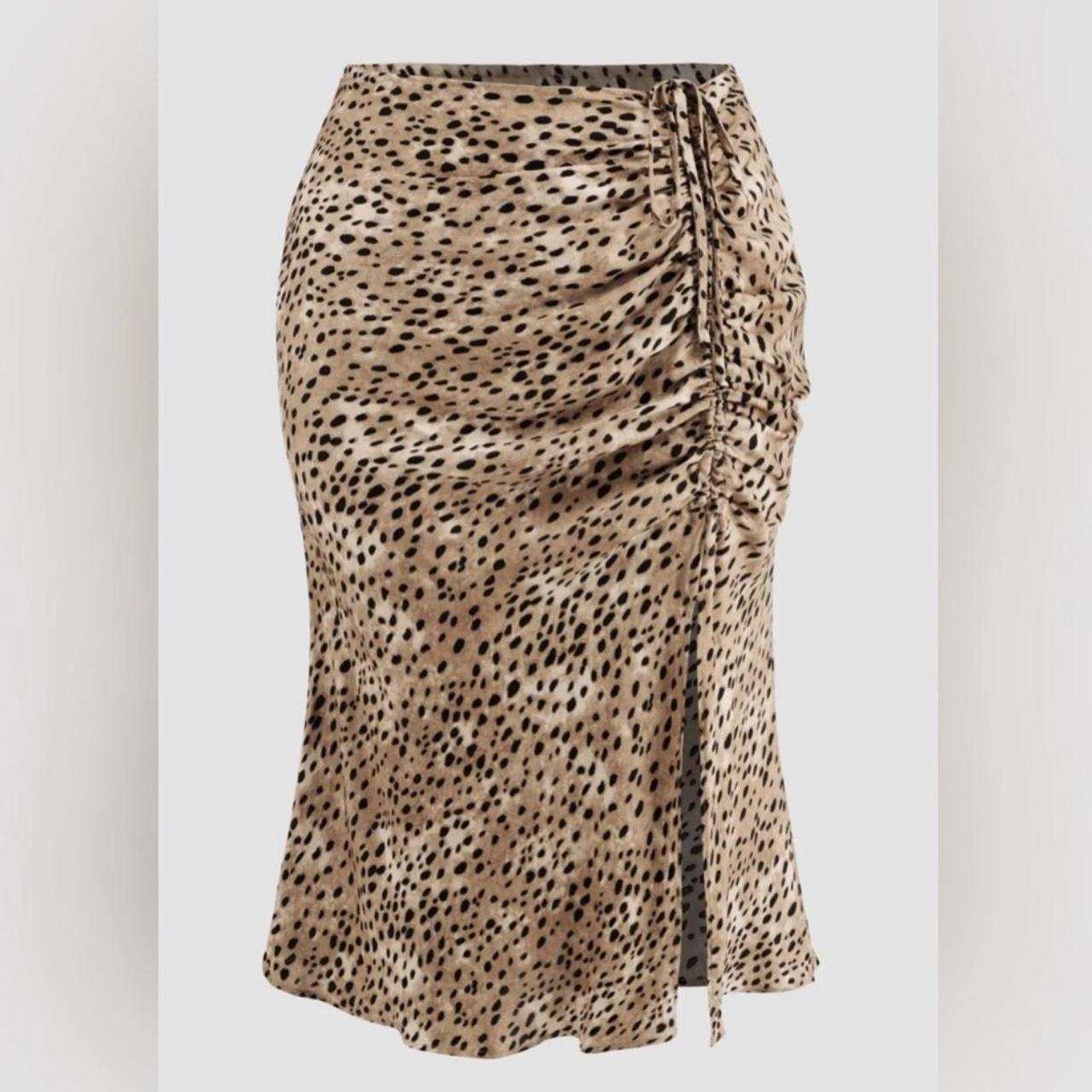 Cheetah clearance tie skirt