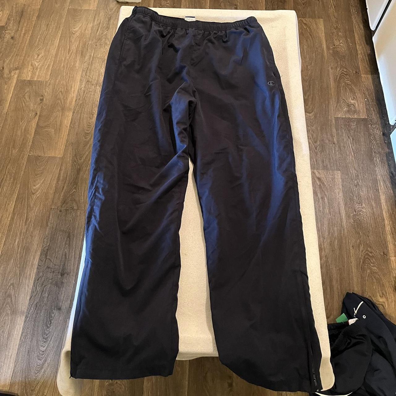 Champion Sweats Baggy with zippers No flaws No stains - Depop