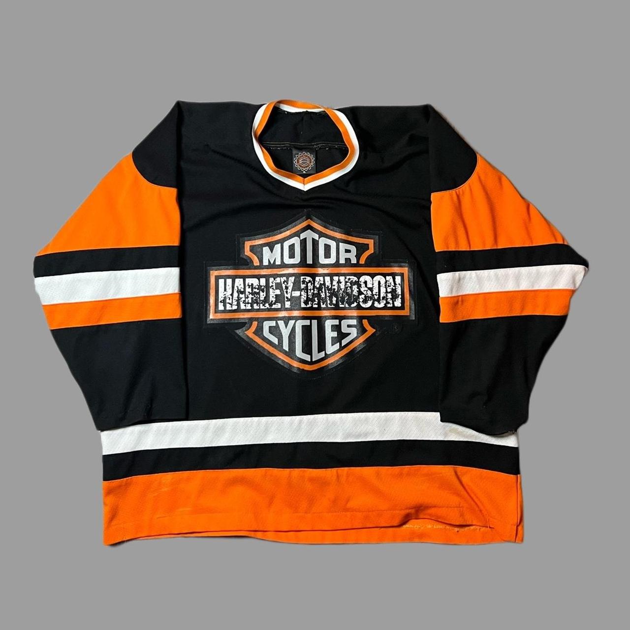 Vintage 1990s Harley Davidson hockey jersey , A...