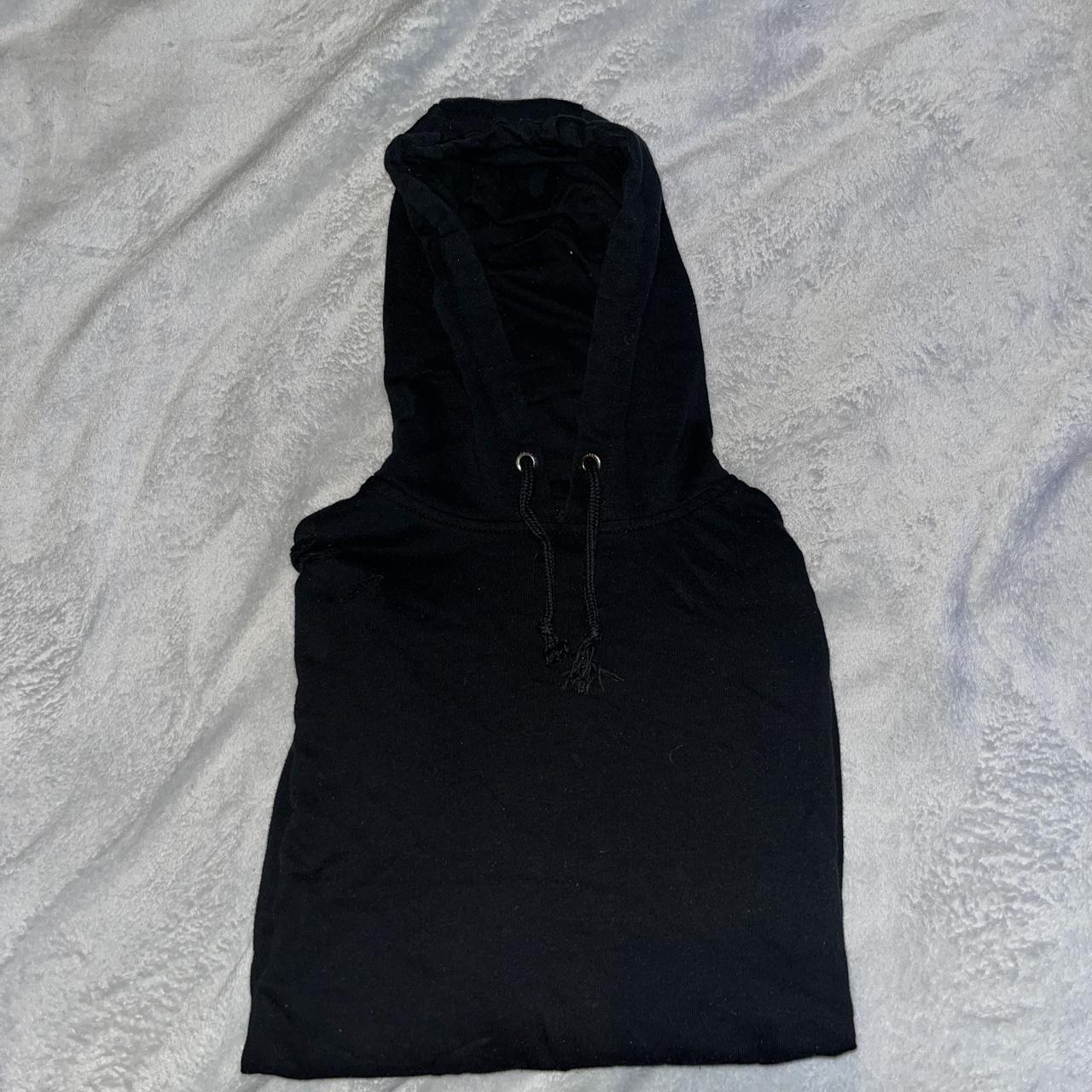 Black ripped Threadbare hoodie Depop