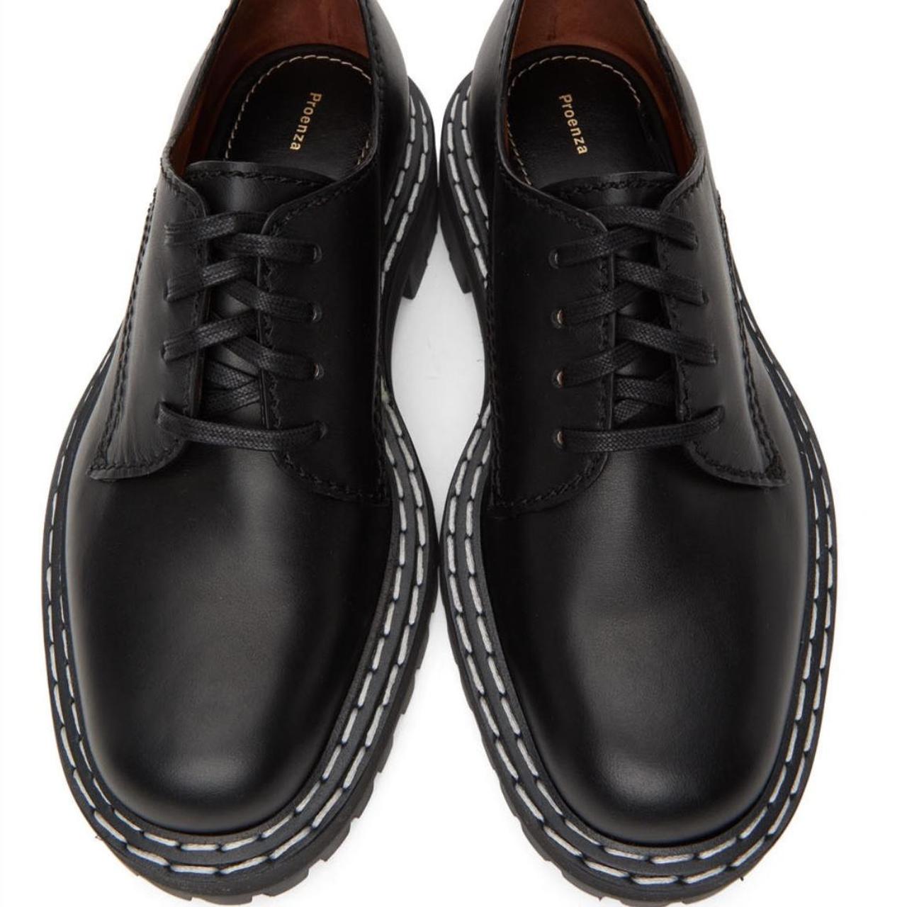 Proenza Schouler Black Lug Sole Oxfords retail