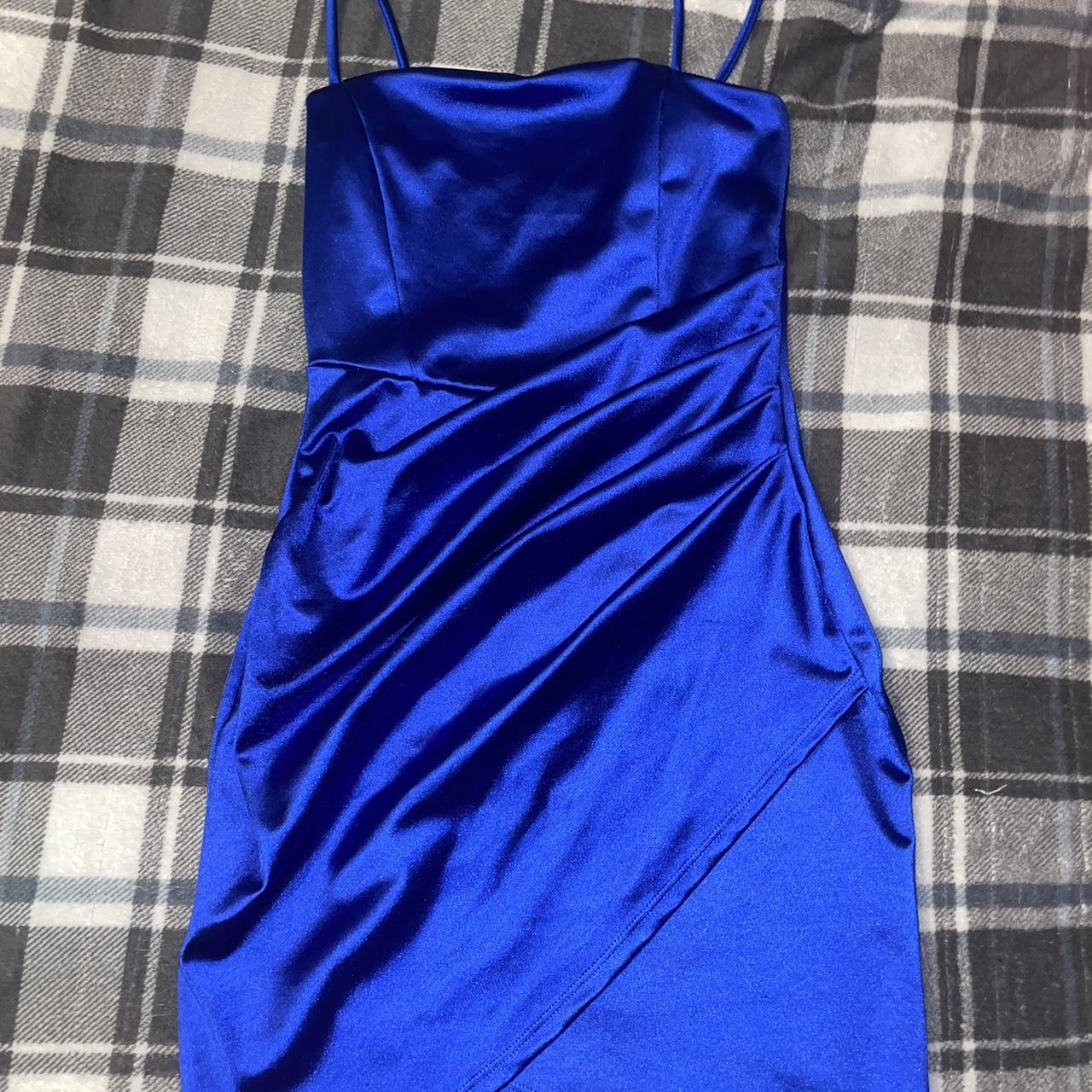 Royal blue Windsor Short dress, worn once at a hoco... - Depop