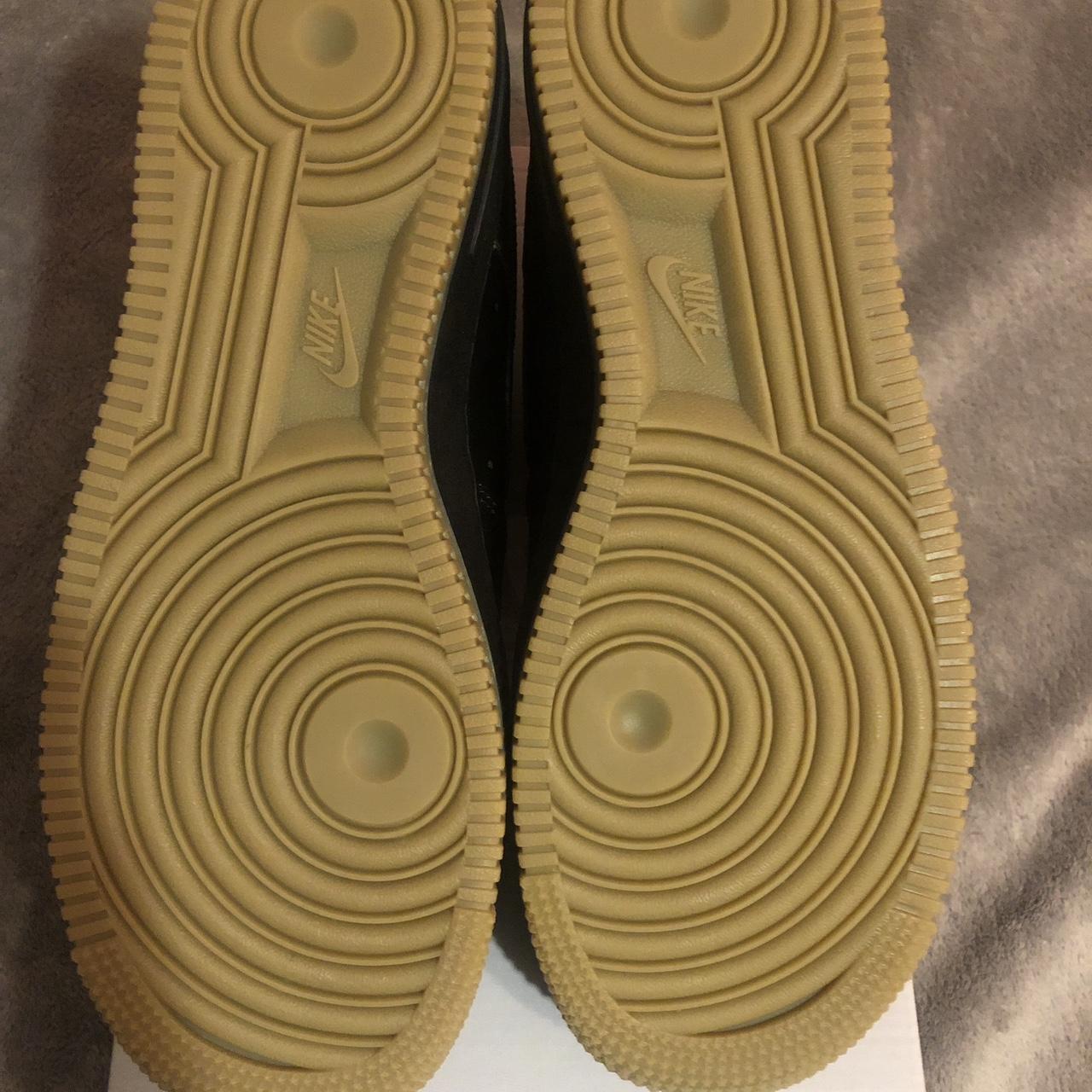 white air force 1 black check gum bottom