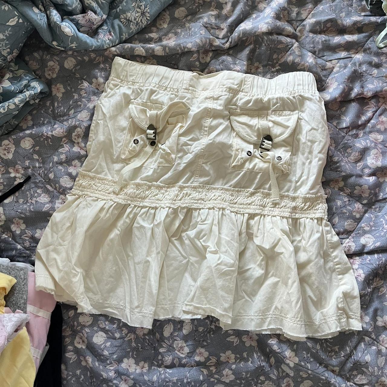 Women's Skirt - Cream/White - XS – Cream white ca… - image 4