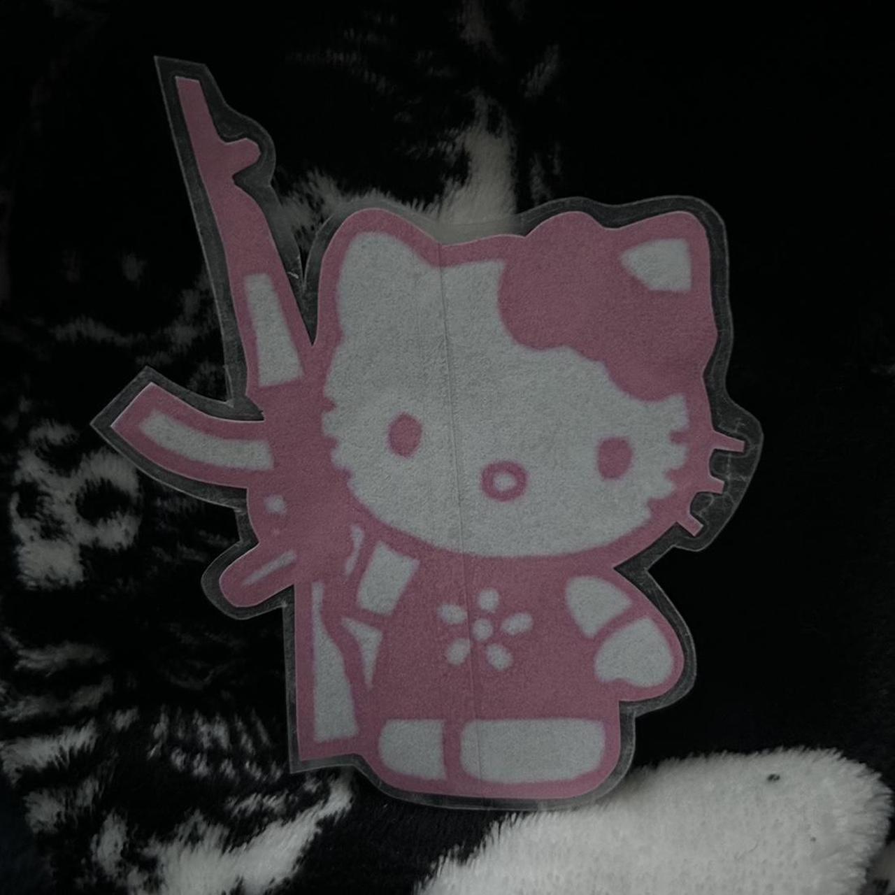 hello kitty sticker 4” by 3.5” #sanrio #hellokitty... - Depop