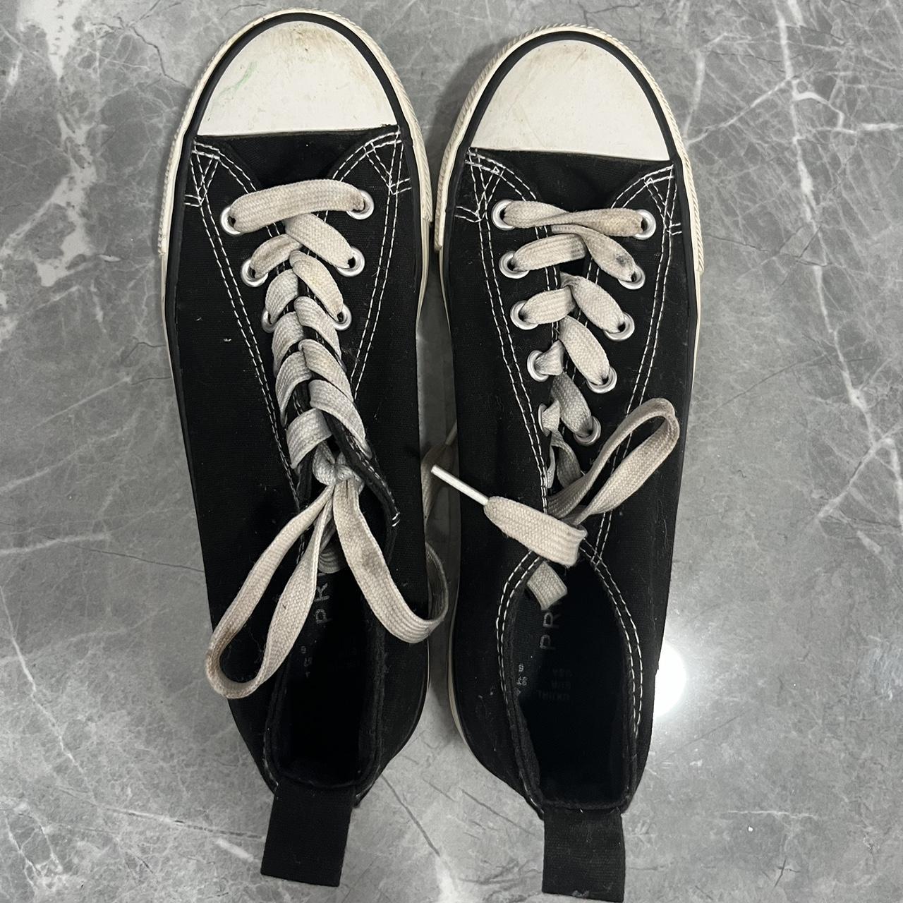 Primark black converse best sale