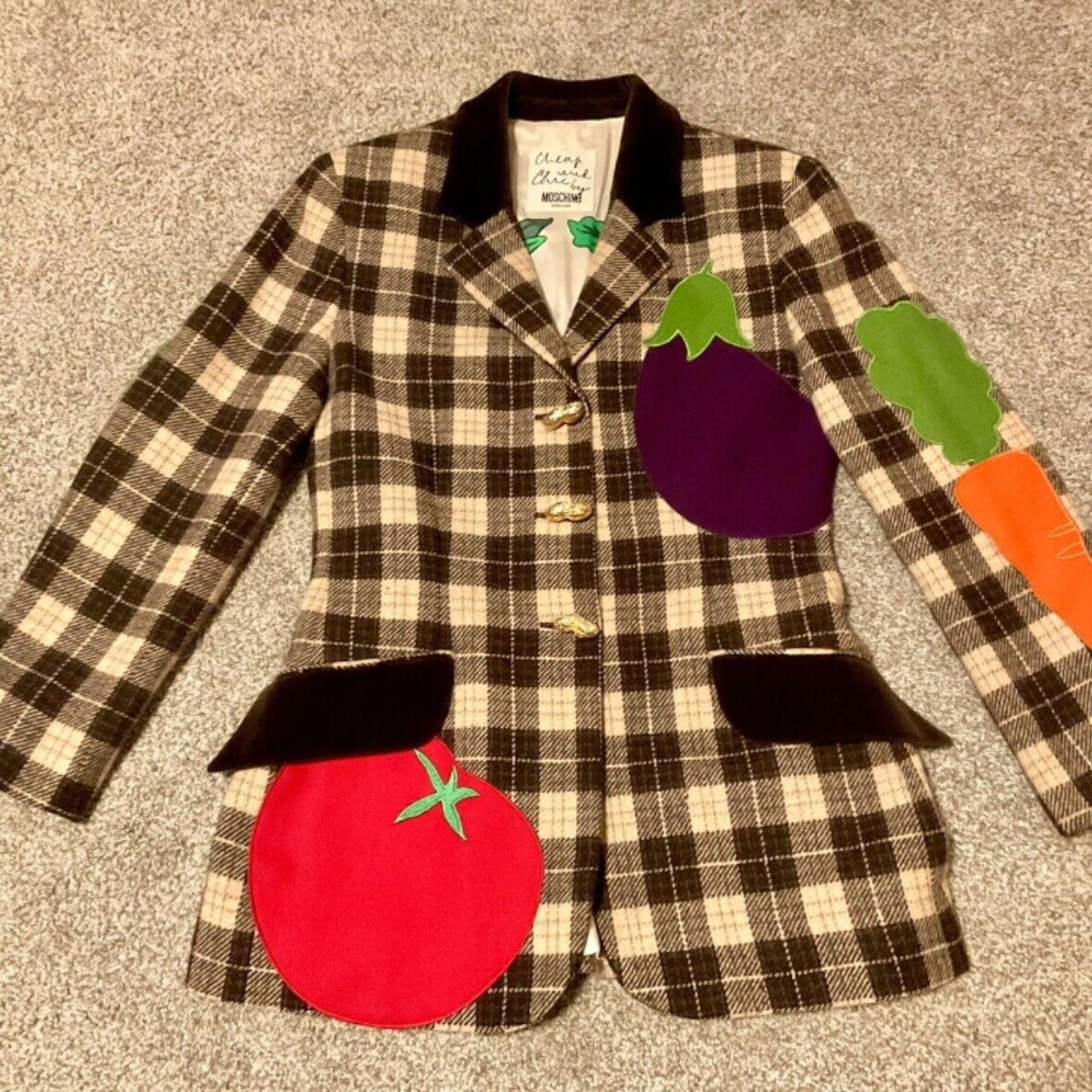 Moschino Cheap & Chic Vintage Vegetable Jacket seen... - Depop