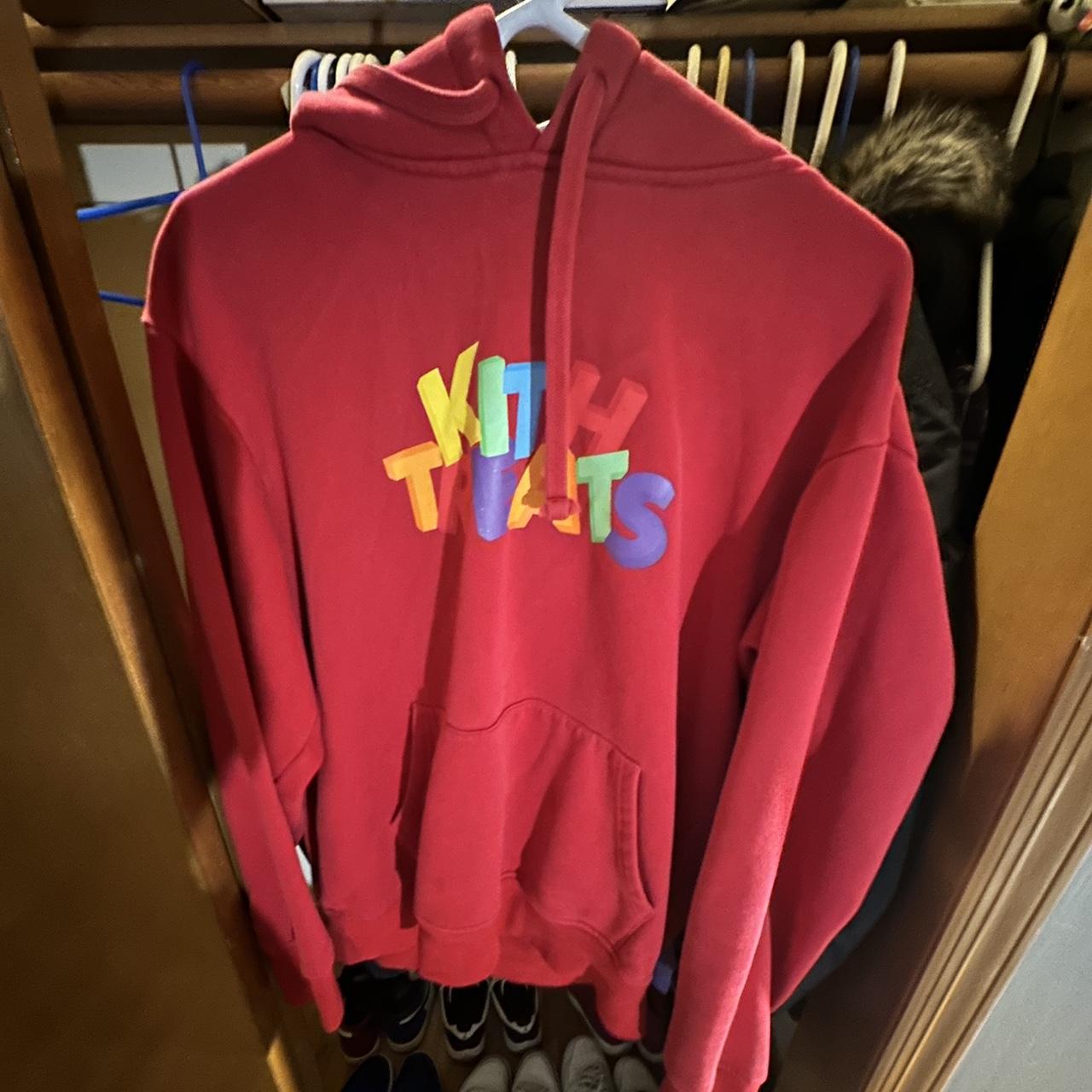 Kith hot sale red hoodie