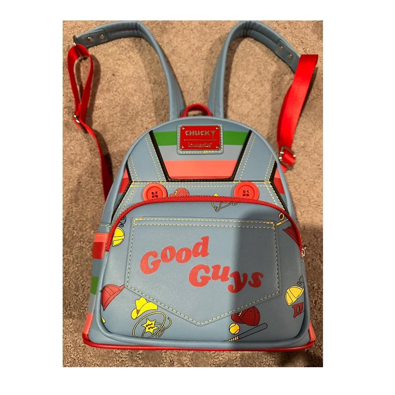 loungefly chucky backpack BARELY USED, in amazing... Depop