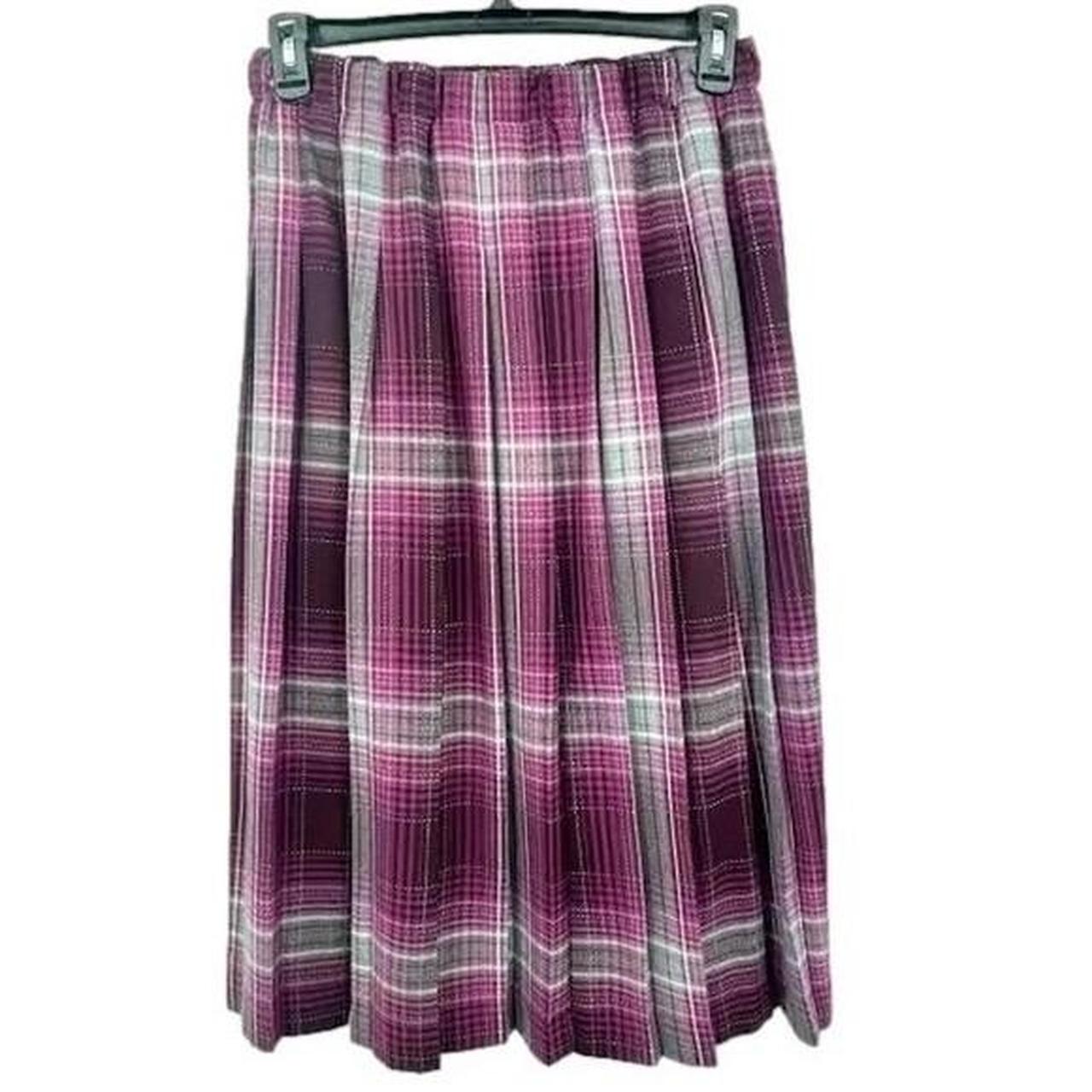 Appleseed's Women's Midi Skirt - Purple/Grey - 12… - image 1