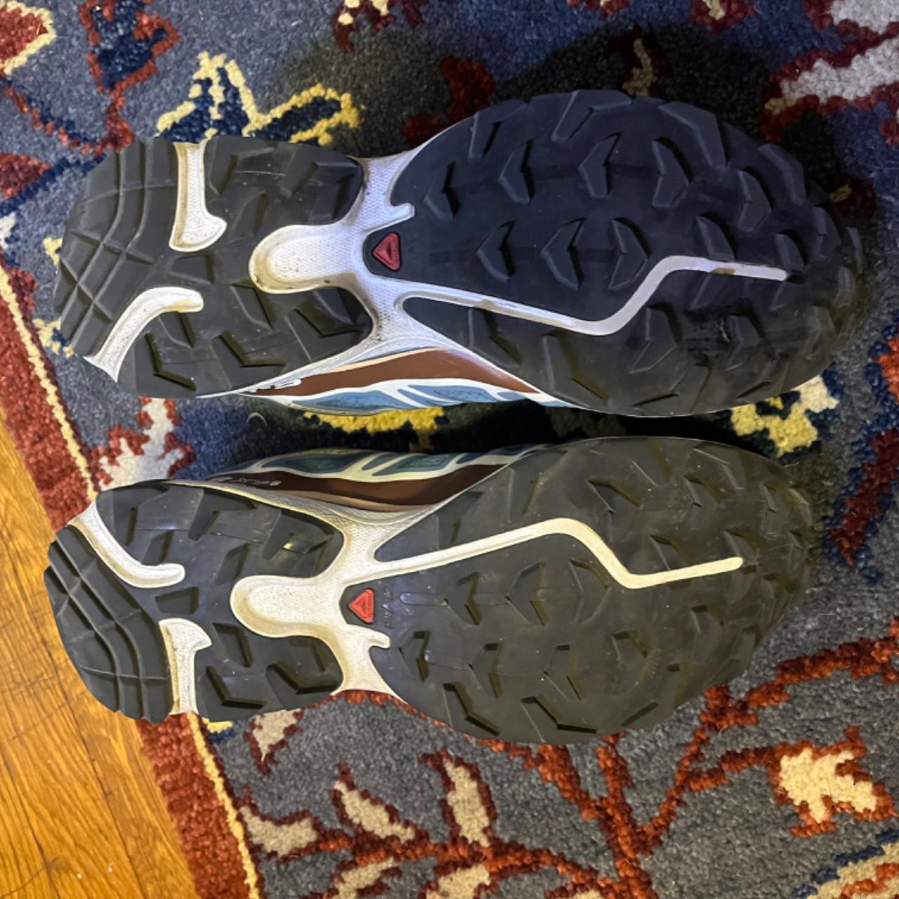 Salomon XT6 aegean blue Scuffs in front of the shoe.... - Depop