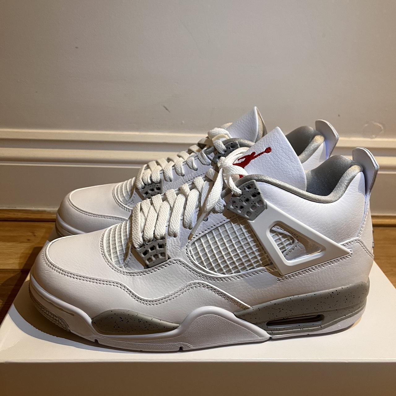 Jordan 4 White Oreos Size 9 uk REAL - Box scans... - Depop