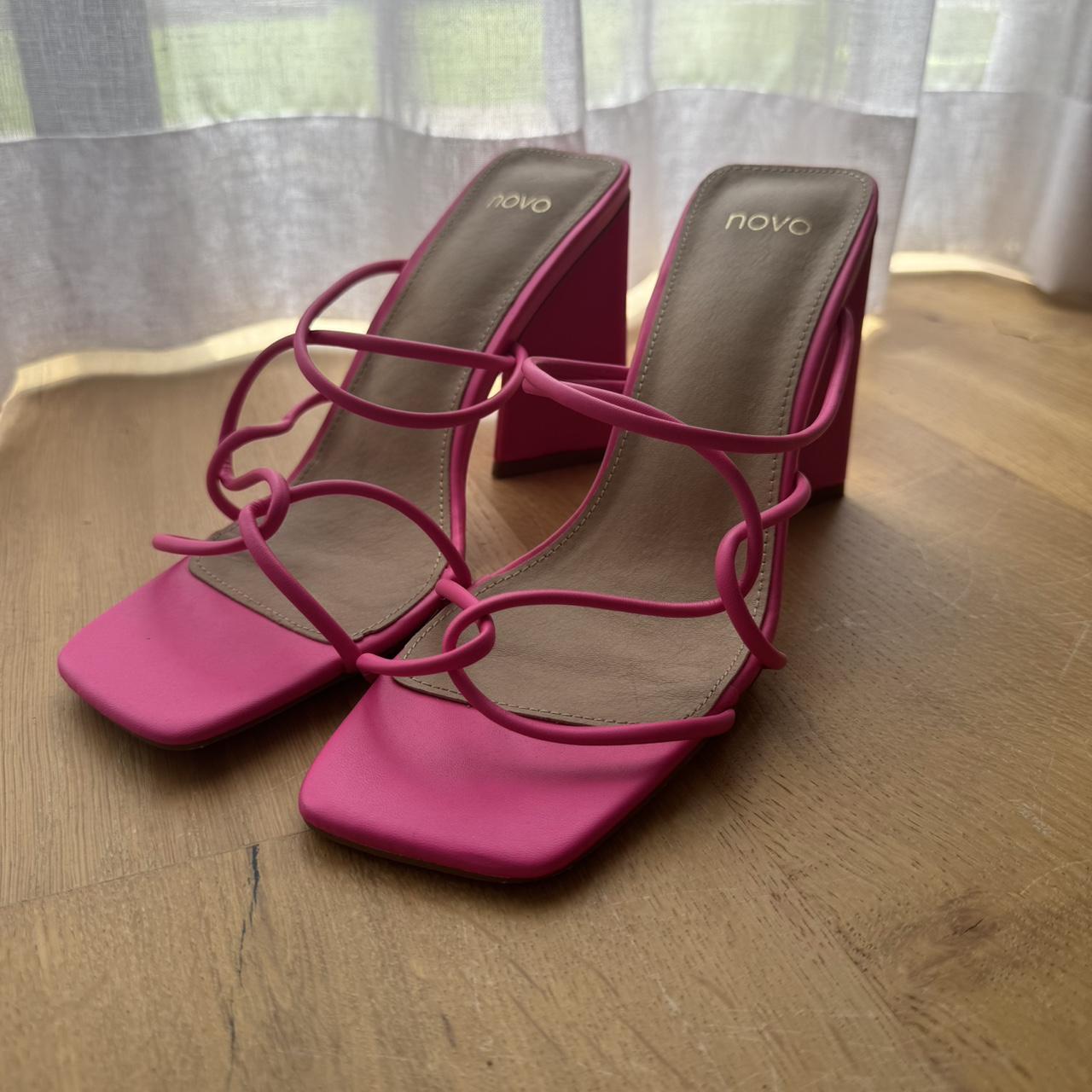 Novo Pink Strappy Heels Only tried on. Size 9 Depop