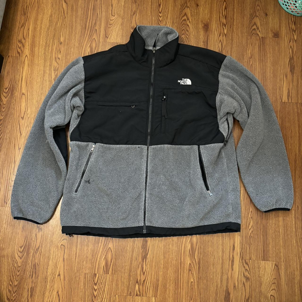 North Face Fleece Jacket; Grey; Size XXL Men, Minor... - Depop