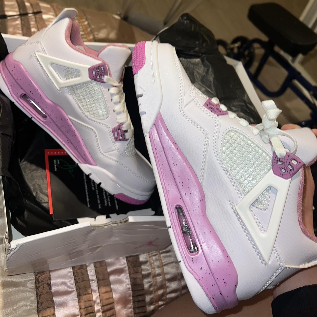 pink jordan 4s