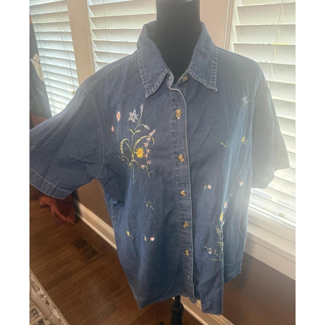 Basic Editions Women's Blouse - Blue - 18 – Basic… - image 1