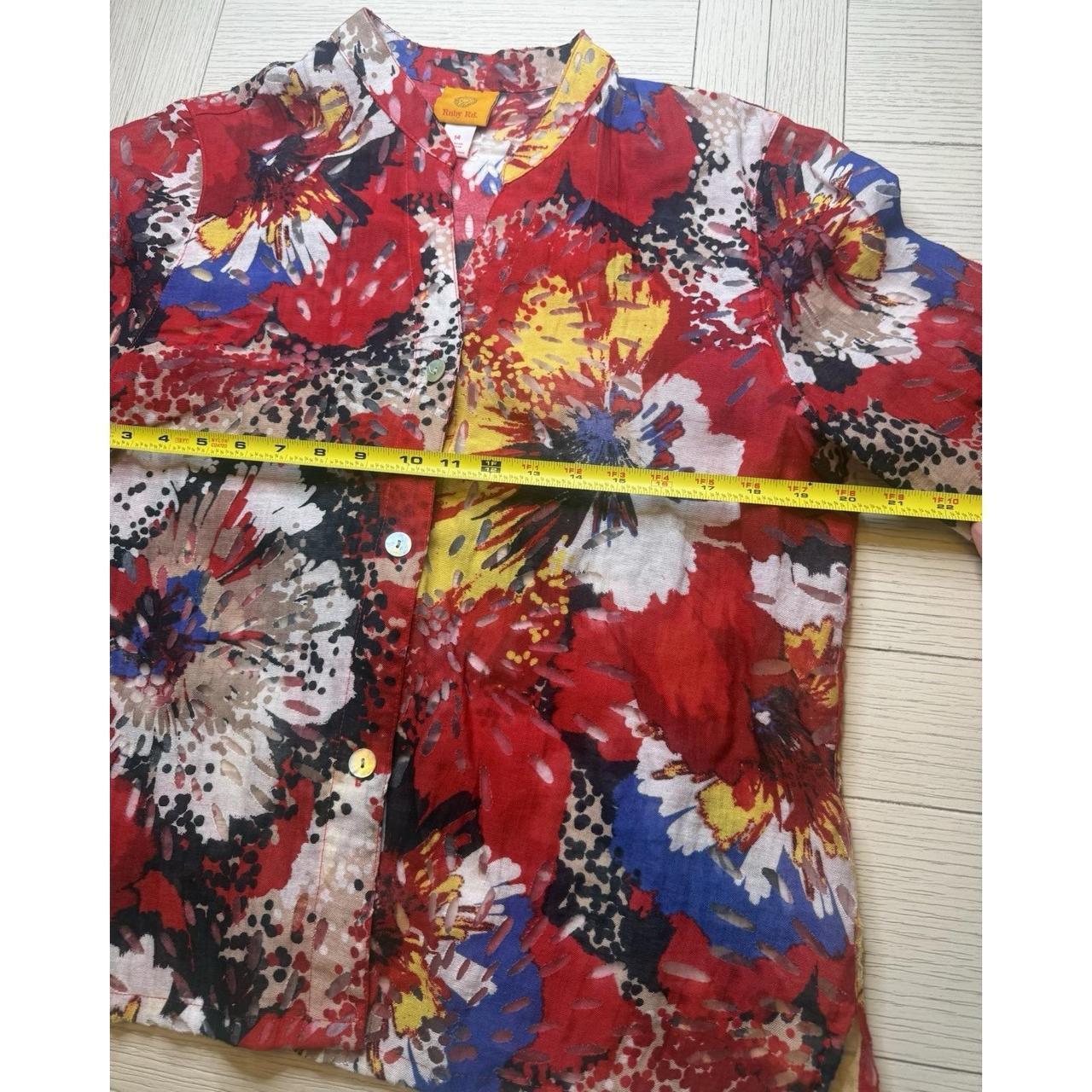 Ruby Rd. Women's Blouse - Multi/Red - 14 – RUBY R… - image 4