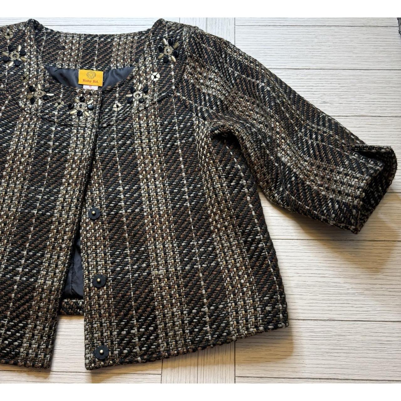 Ruby Rd. Women's Blazer Jacket - Brown - 12 – Rub… - image 4