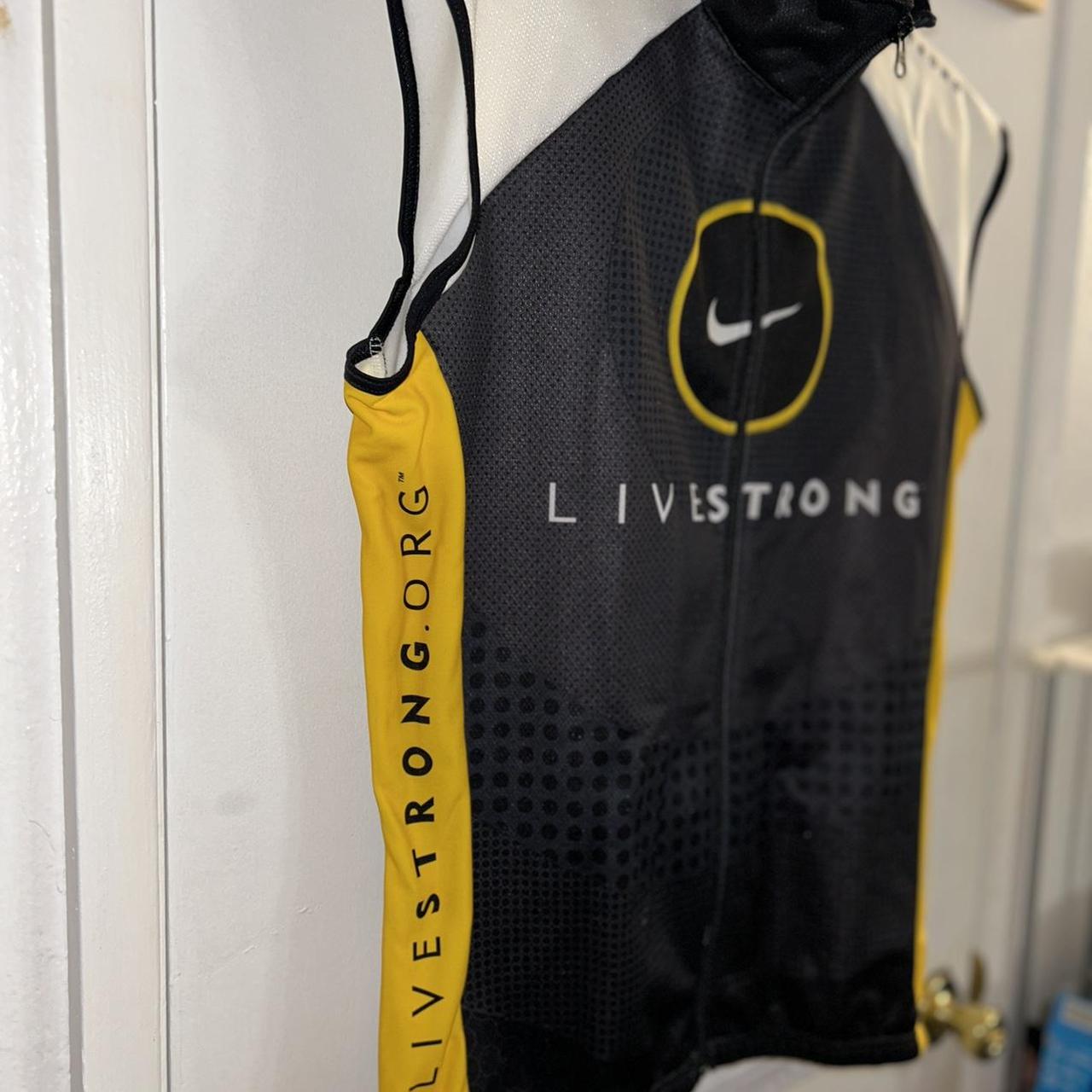 Nike Cycling Jersey Mens Livestrong Multicolor 3 4 Depop