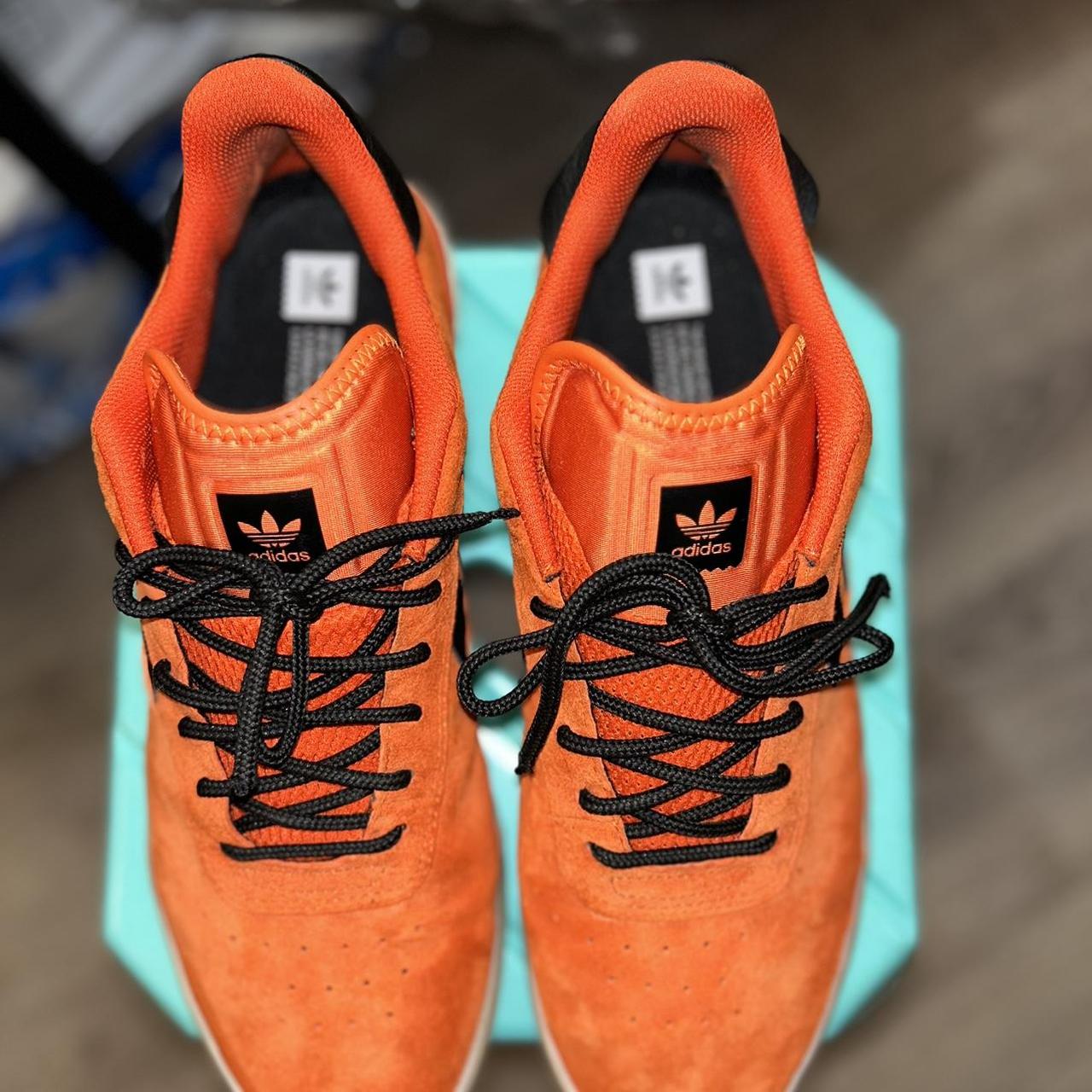 adidas 3ST.004 BOOST Suede Skateboarding Shoe Orange. Depop